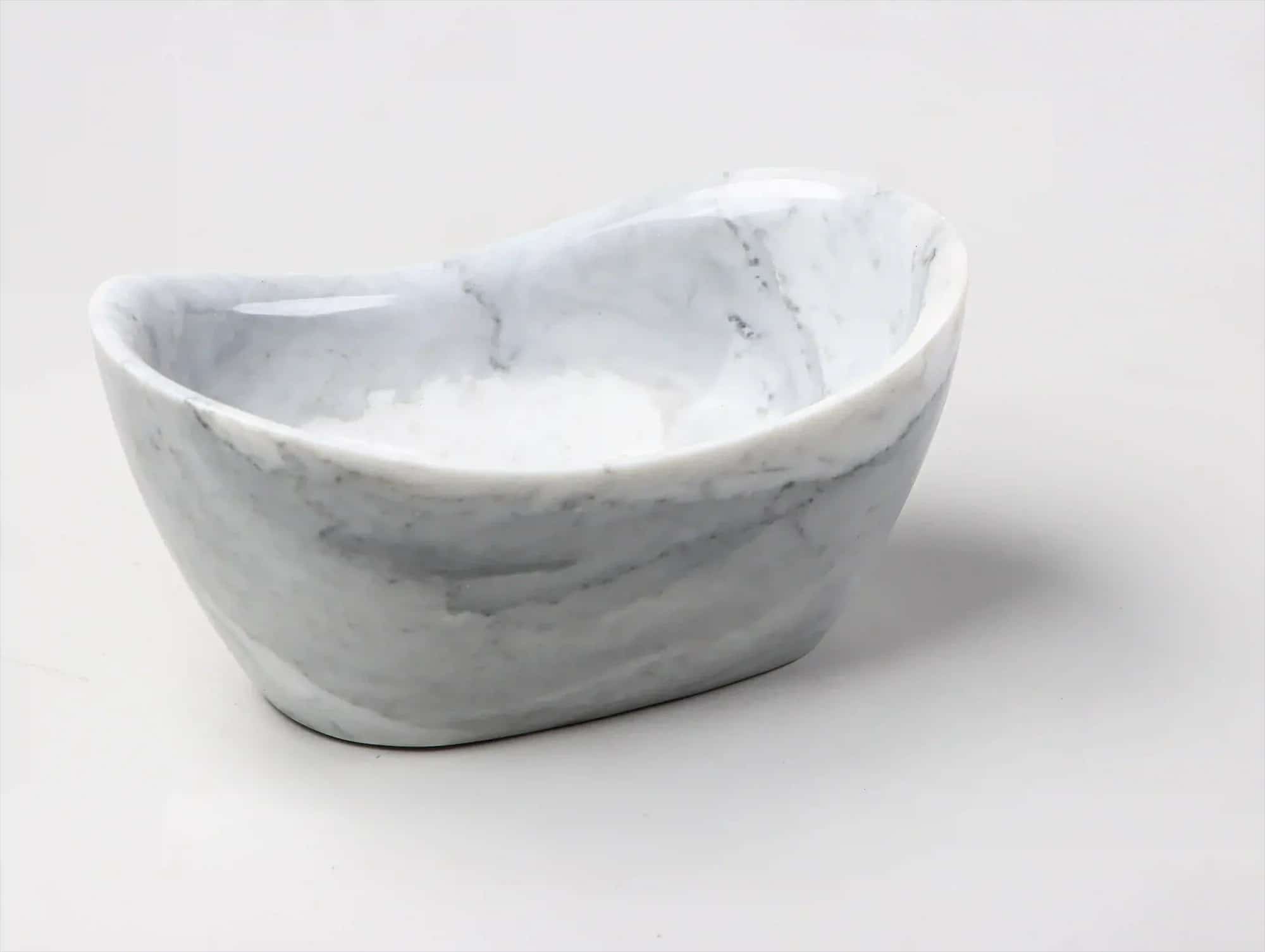 Cloudy handmade marble decorative bowl