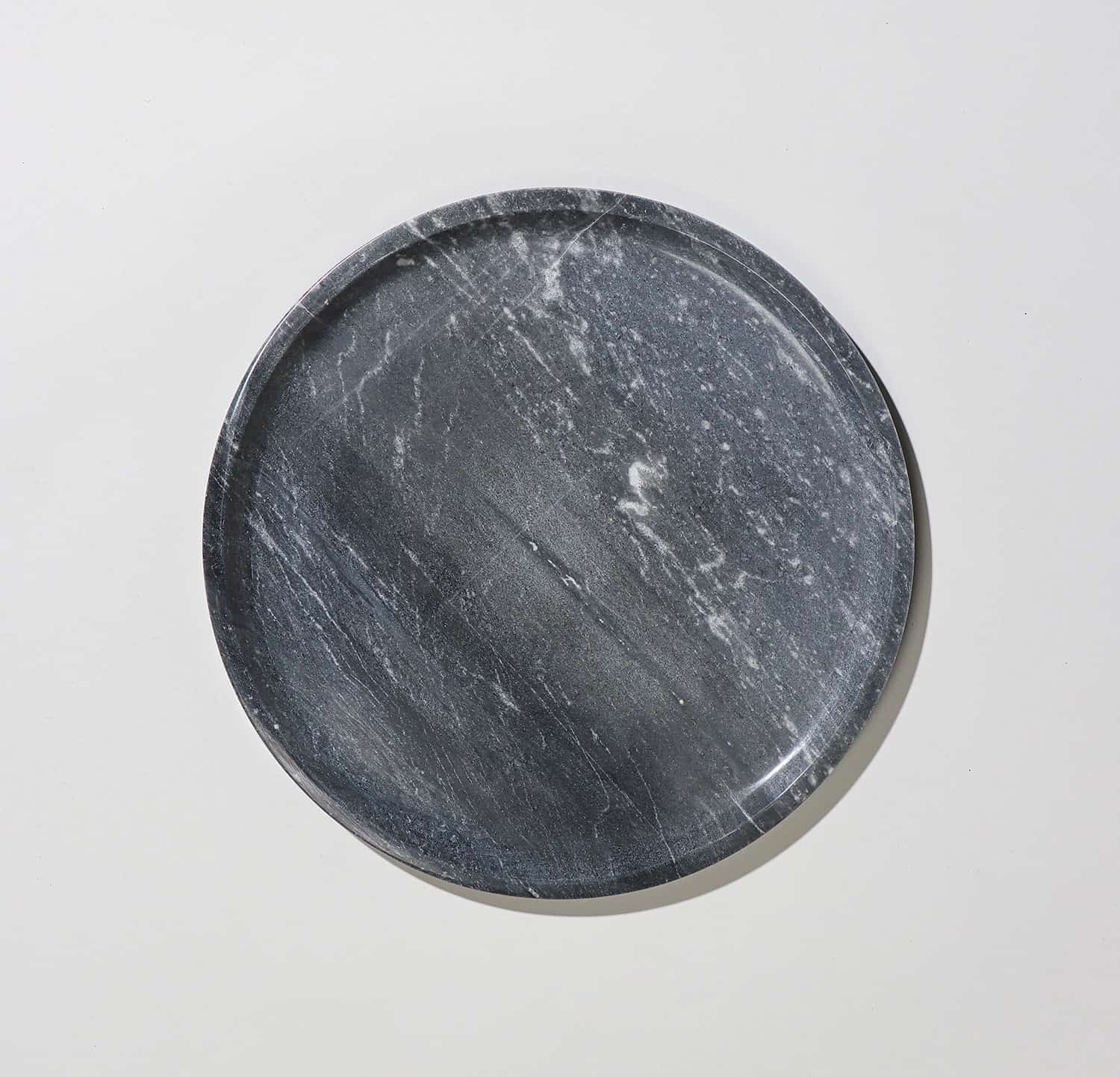 Coal handmade marble decorative tray