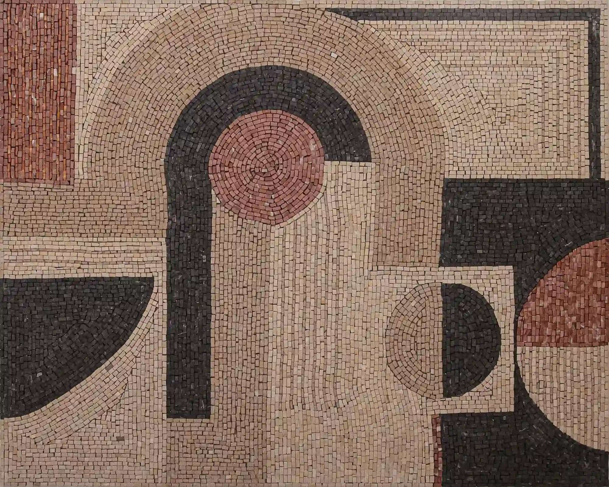 Allan handmade marble mosaic (Abstract)