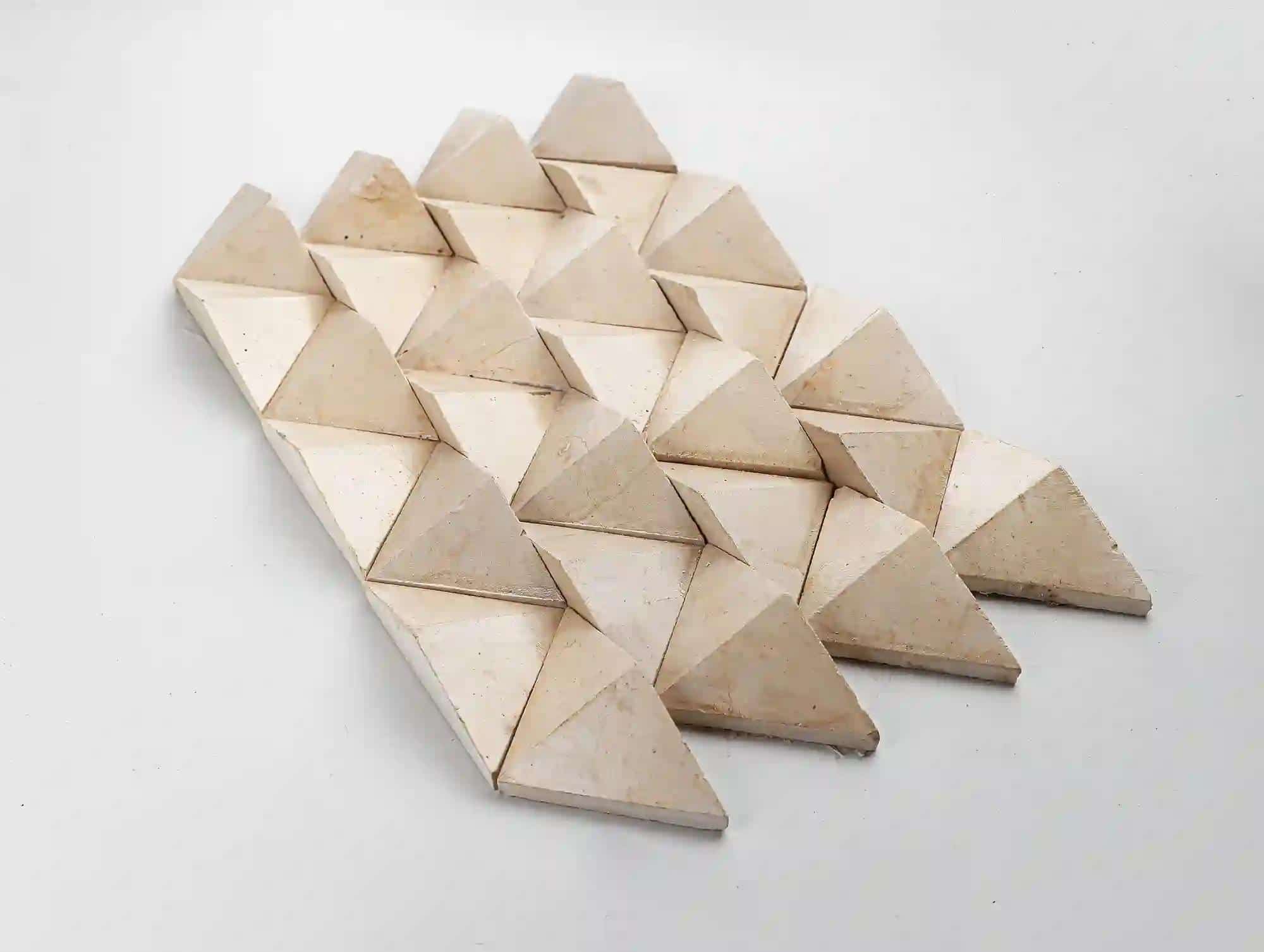 Ivory wall tile in tunisian beige stone