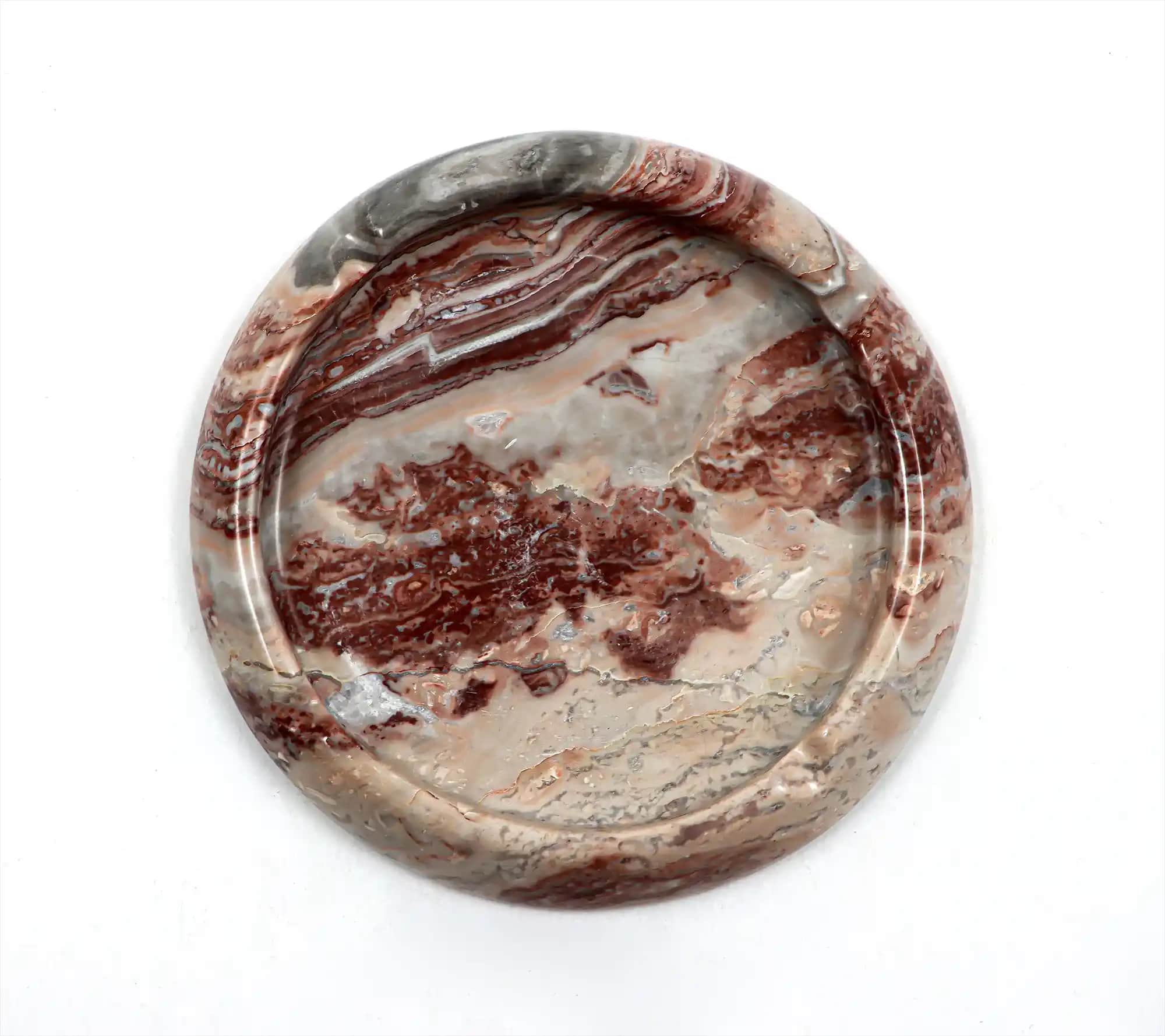 Vivid handmade marble ashtray
