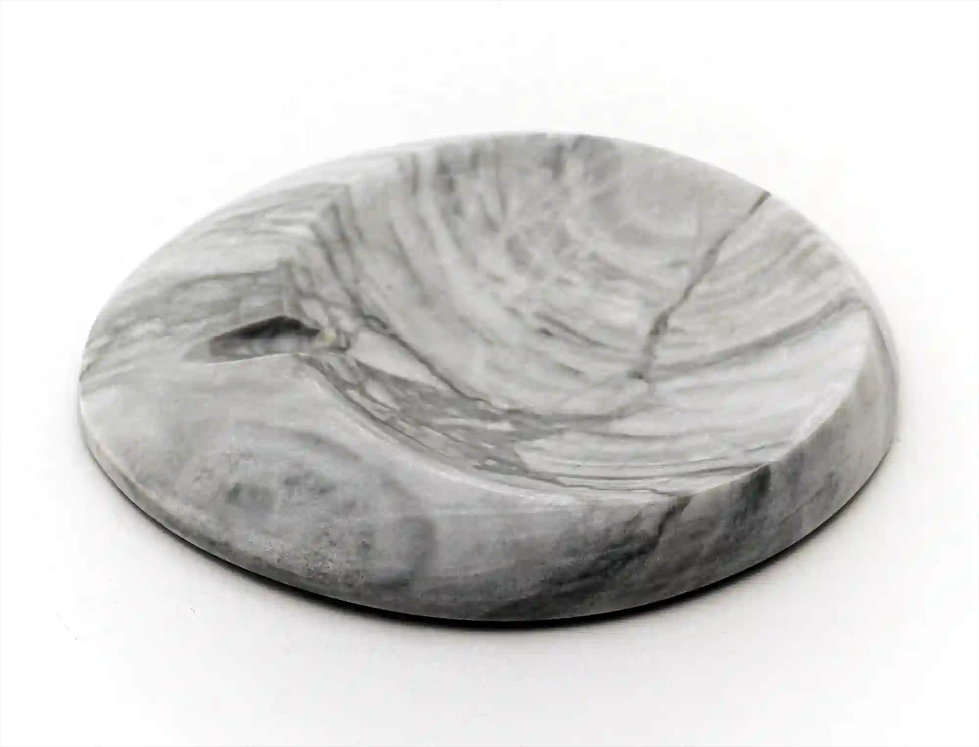 White Tiger handmade marble ashtray