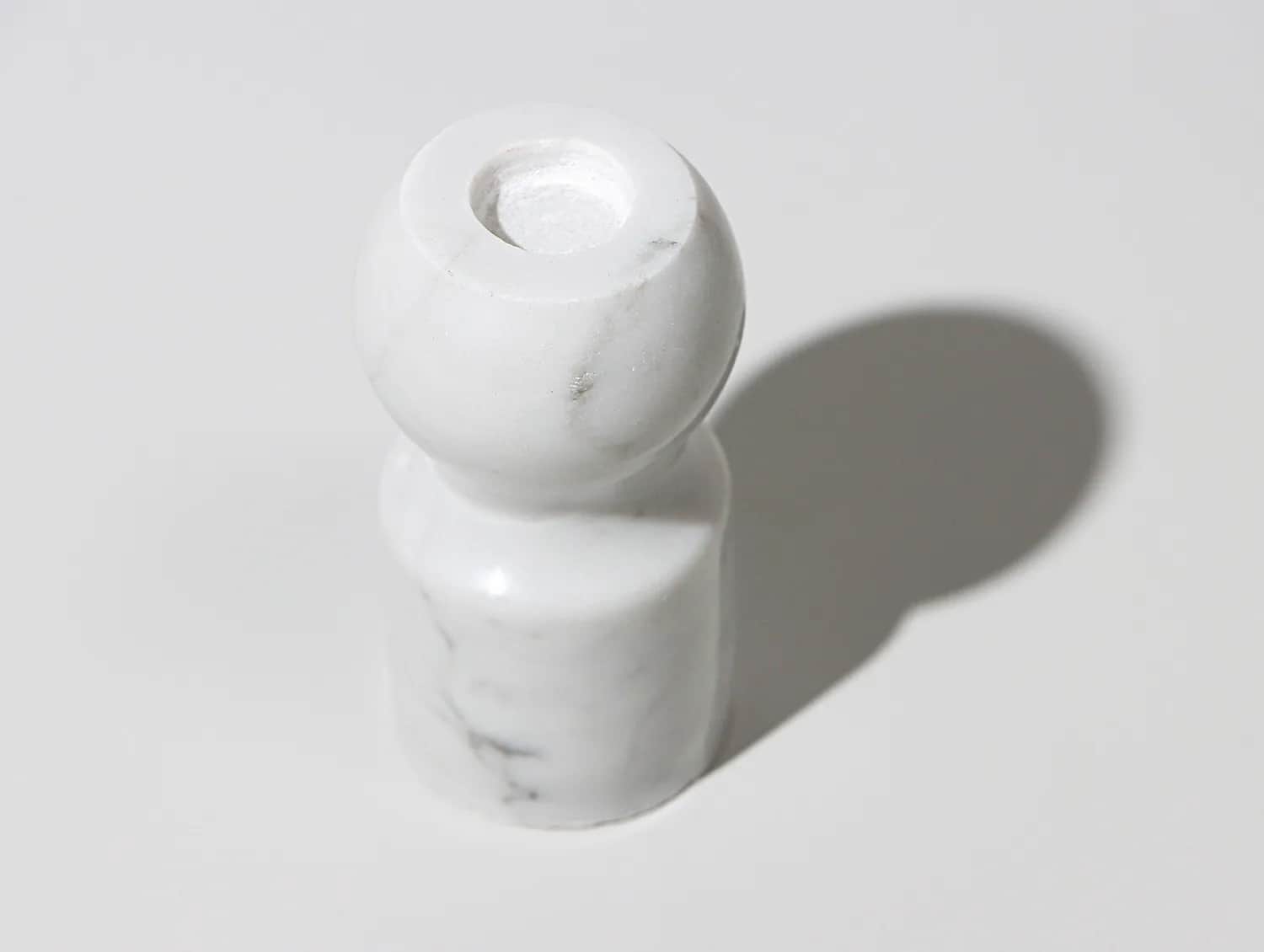 Marble Scoop handmade marble candle holder