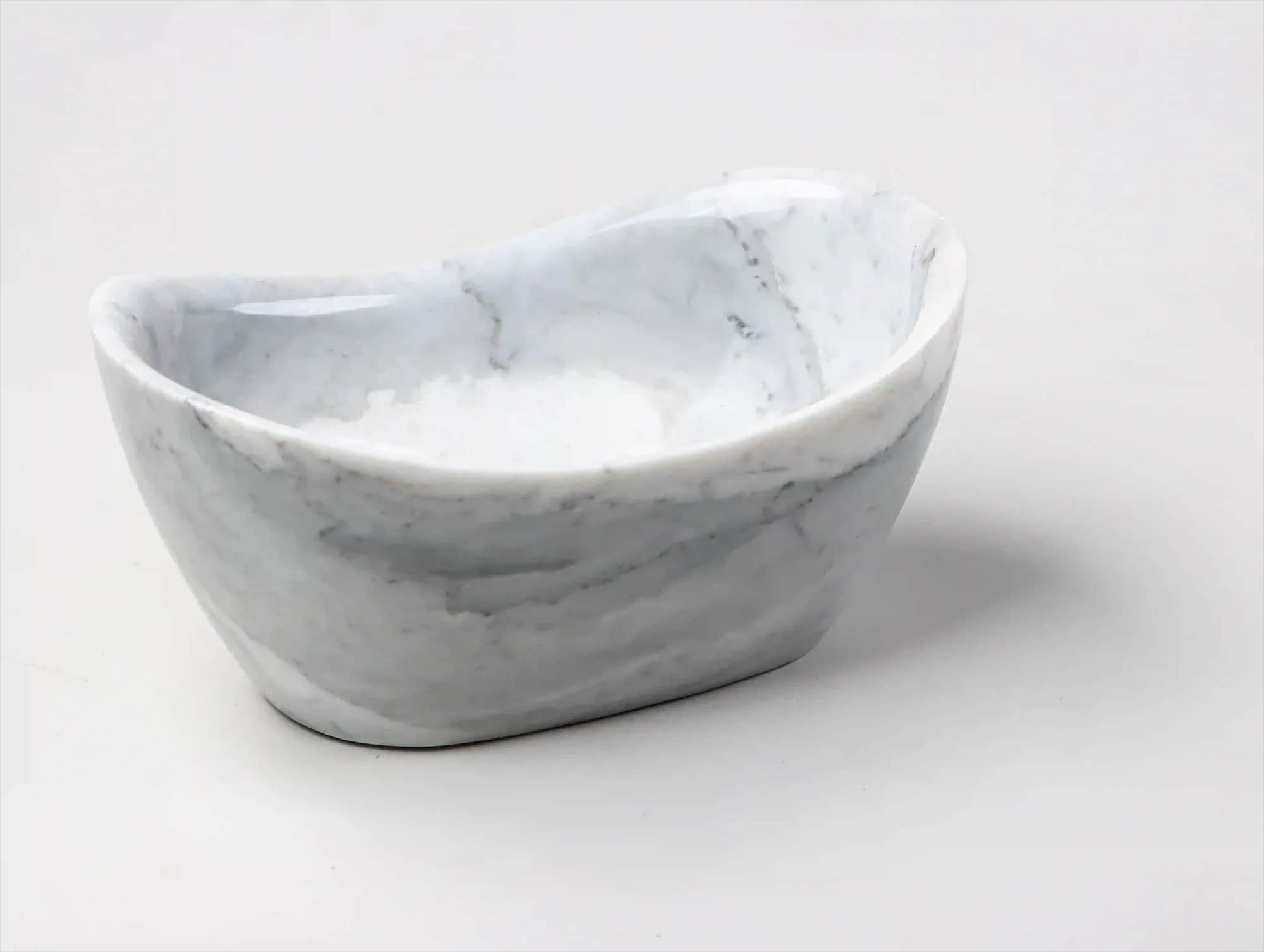 Cloudy handmade marble decorative bowl