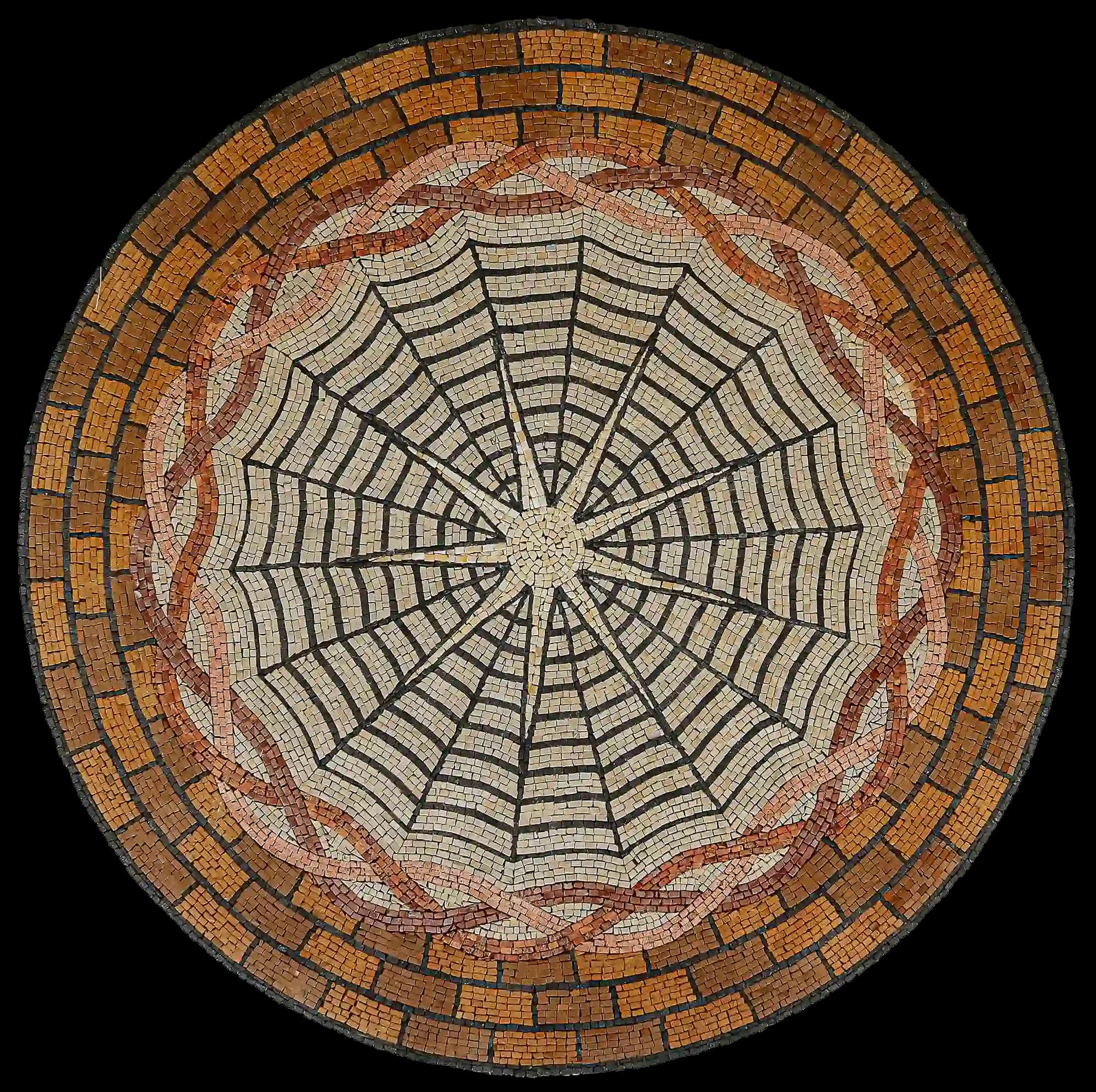 Cardinal Directions 2 handmade marble mosaic (Compass)