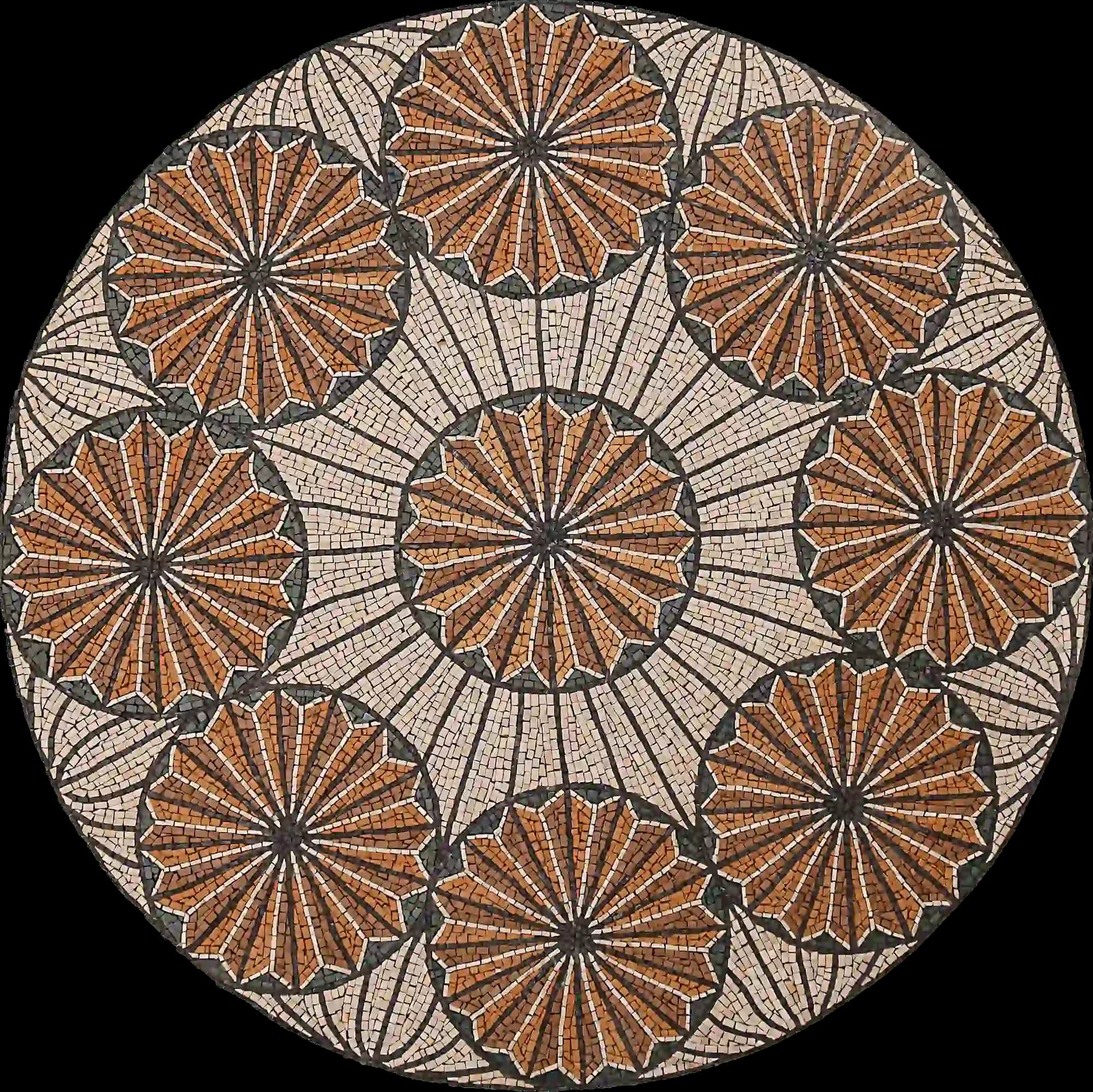Fruitful Life handmade marble mosaic (Geometric)