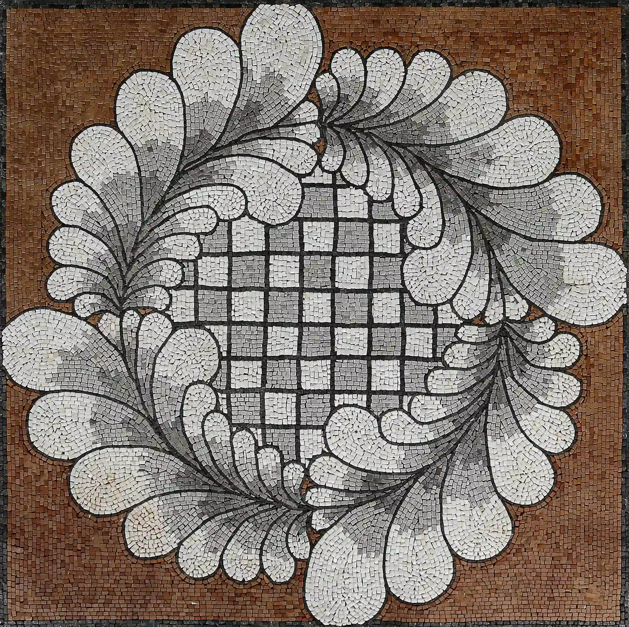 Good Attracts Good handmade marble mosaic (Geometric)