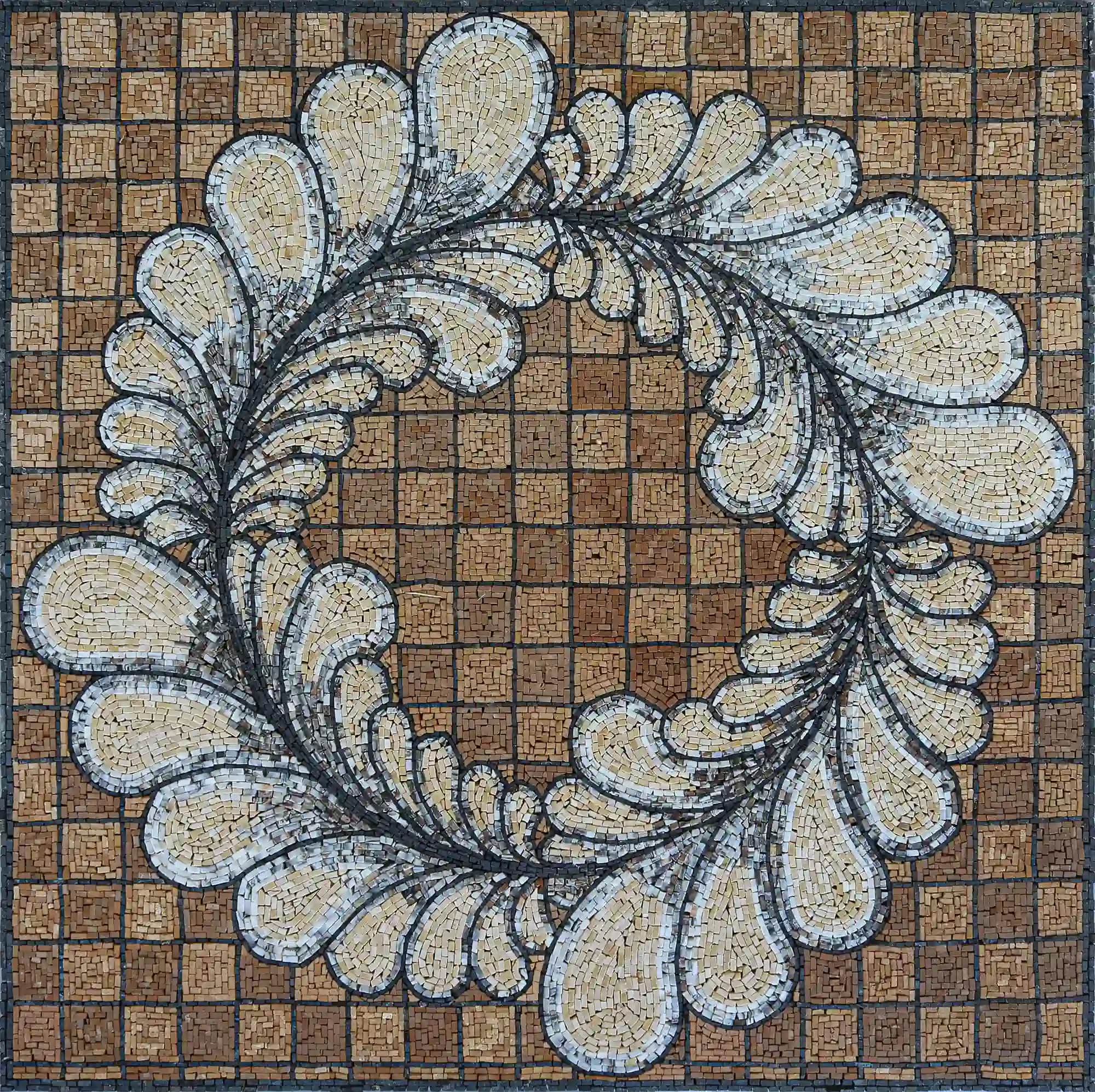 Halo handmade marble mosaic (Geometric)