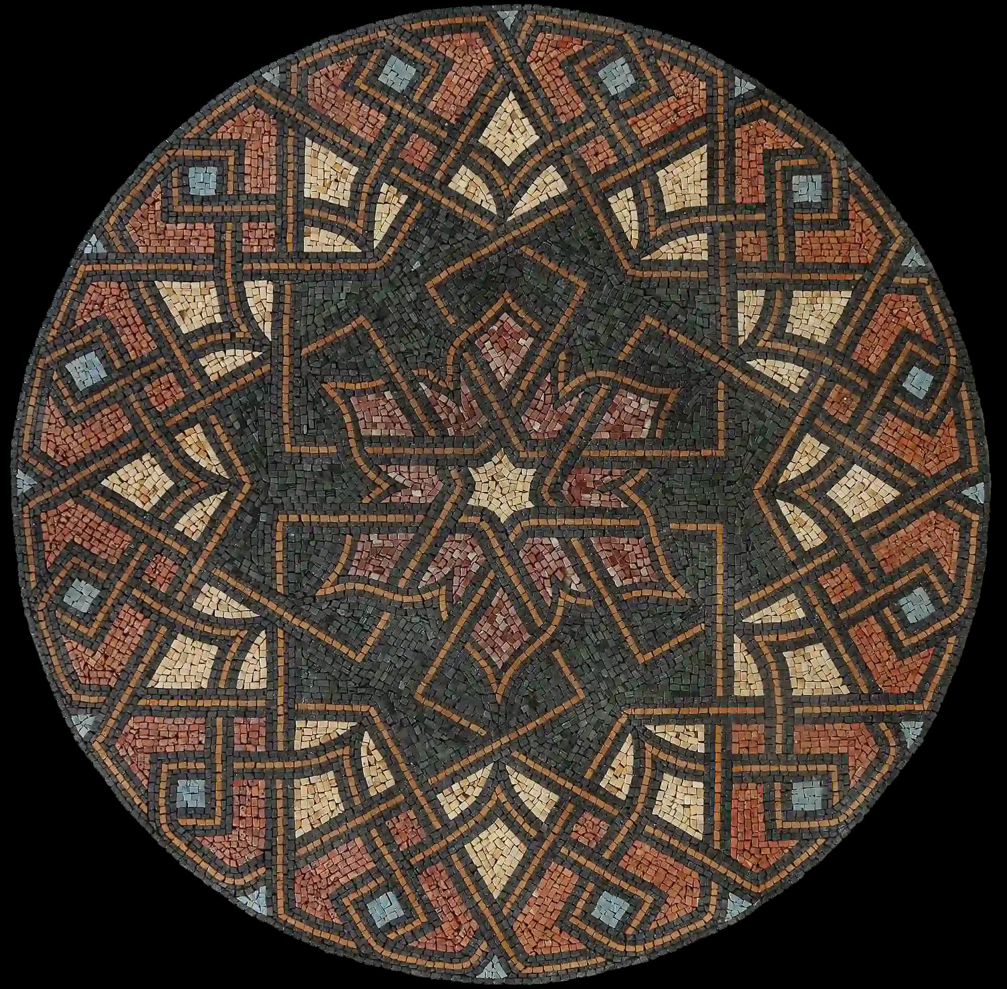 Iris handmade marble mosaic (Geometric)