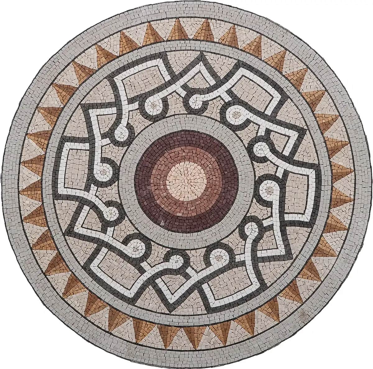 The Ring – Mosaic Designs handmade marble mosaic (Geometric)