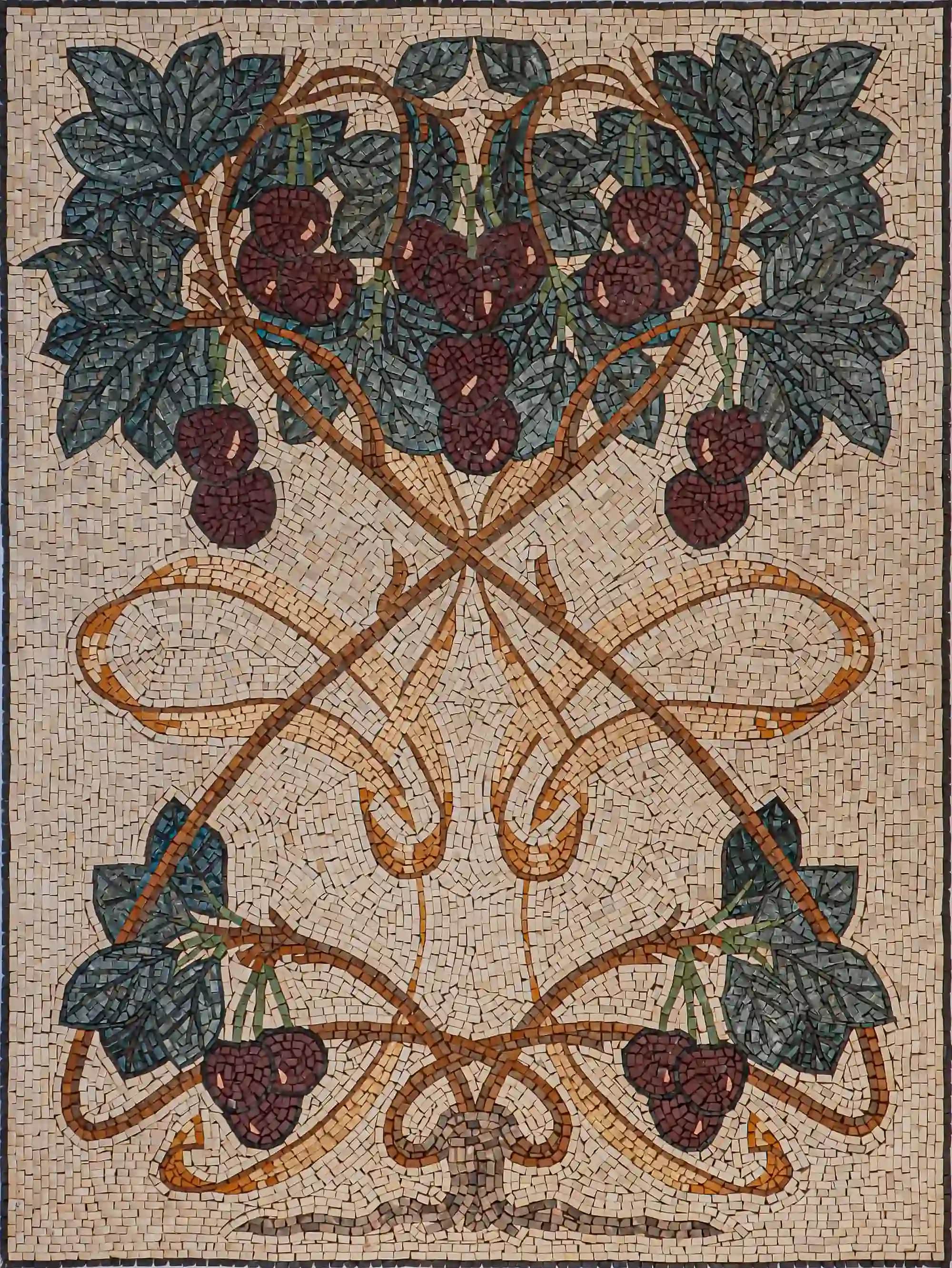 Cerezo handmade marble mosaic (Nature)