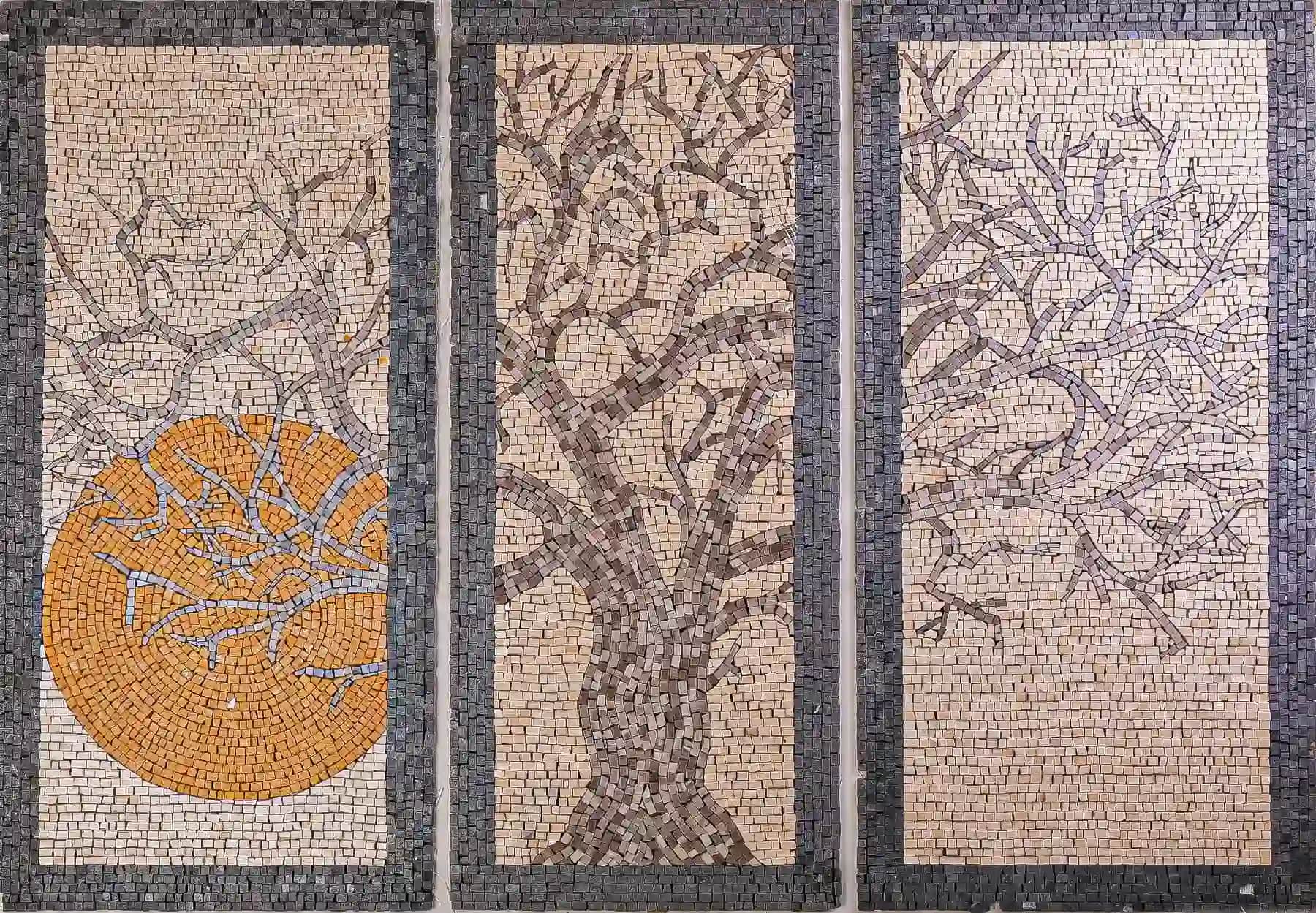 Sunset handmade marble mosaic (Nature)