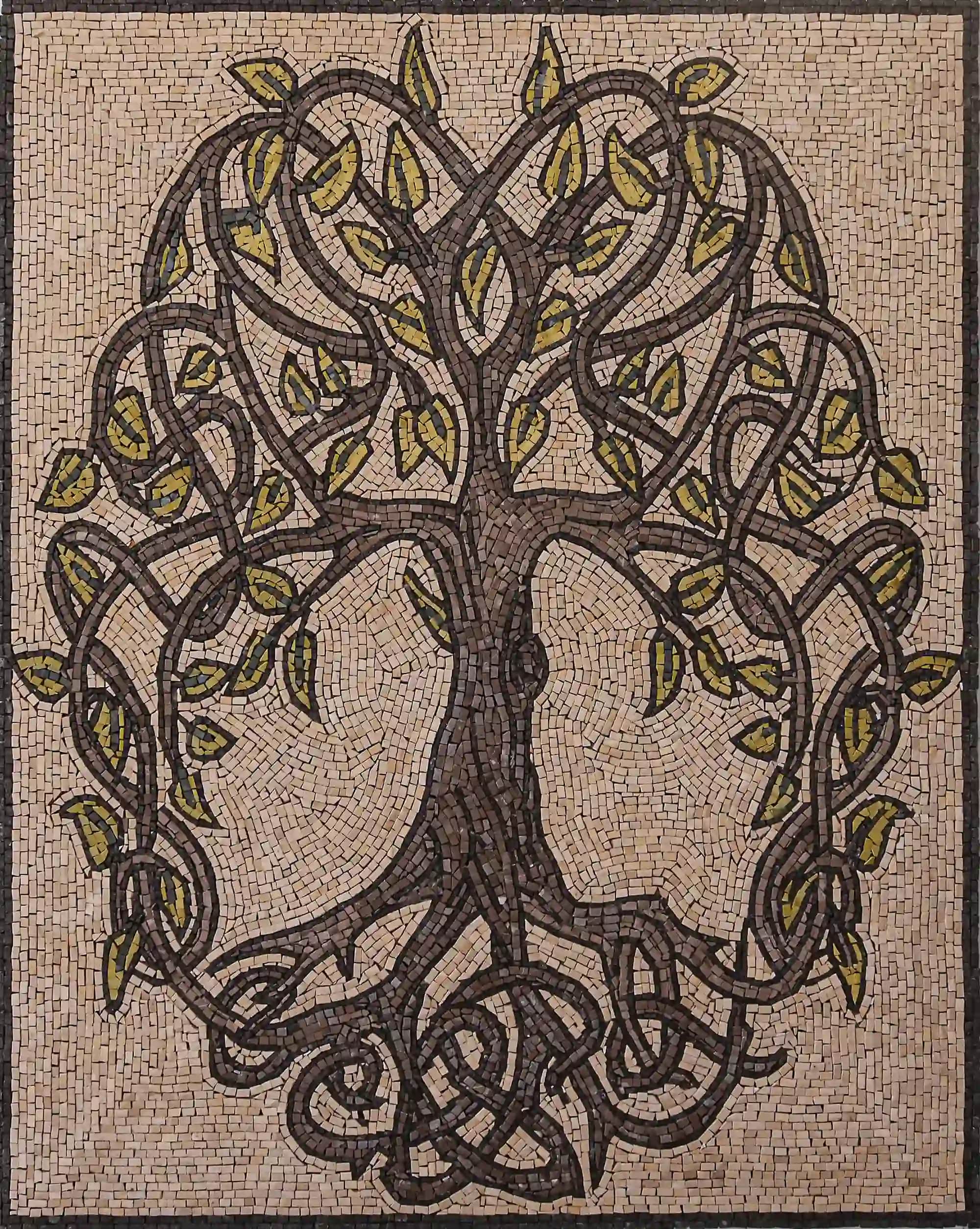 Tree of Life handmade marble mosaic (Nature)