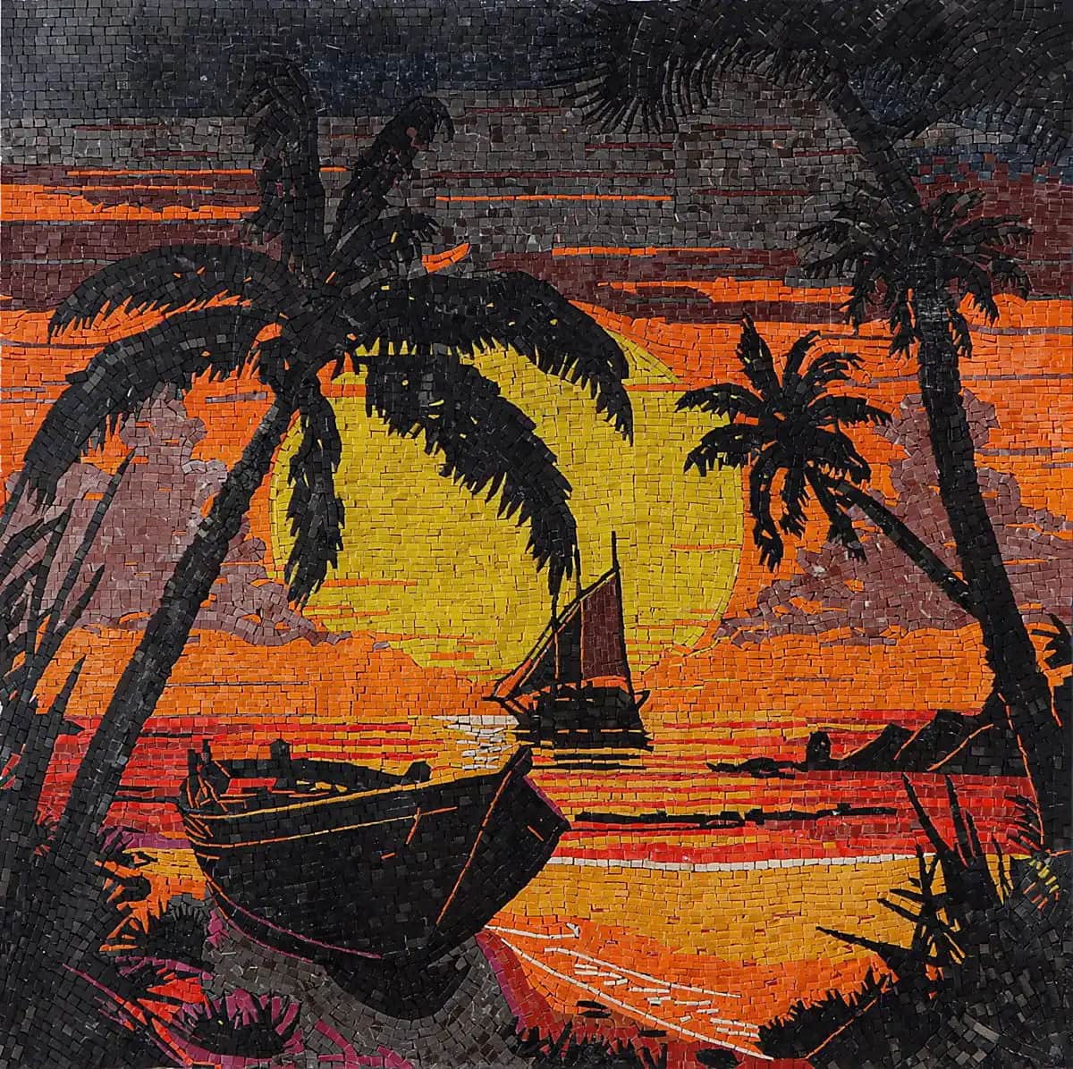 West Coast – Mosaic Designs handmade marble mosaic (Vehicles)