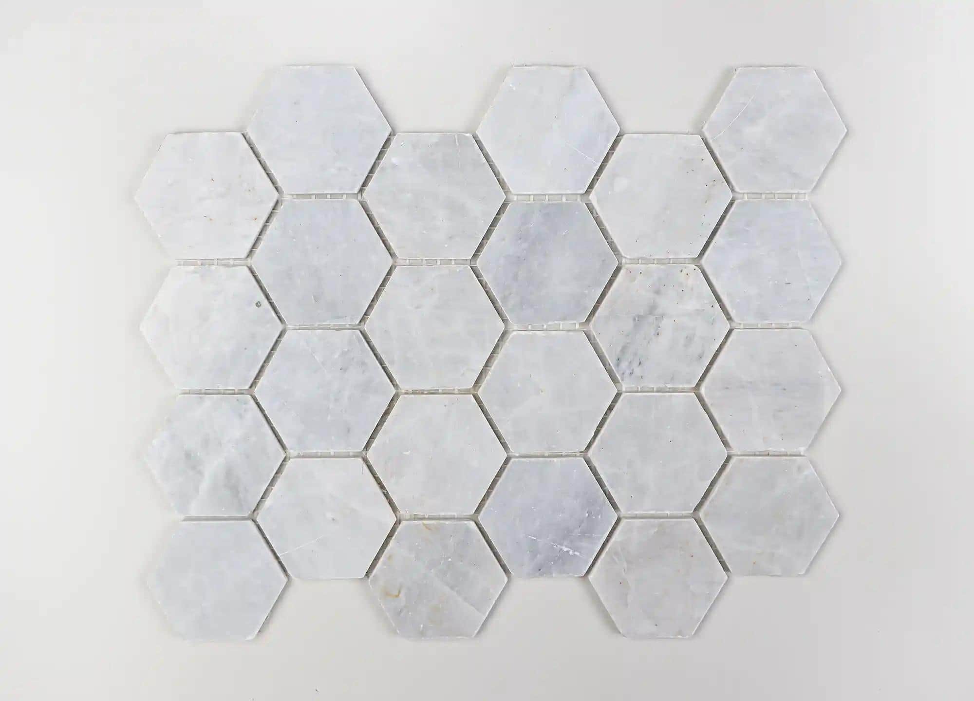 Cream Comb floor tile in turkish light grey burdur marble