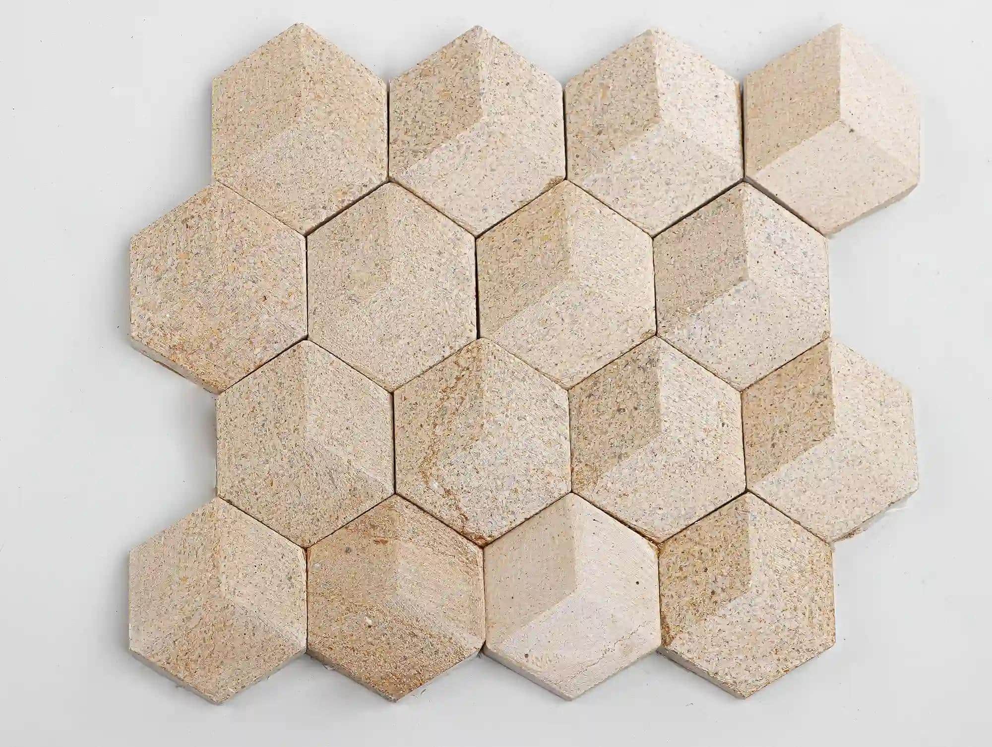 Kathy wall tile in spanish beige marble stone