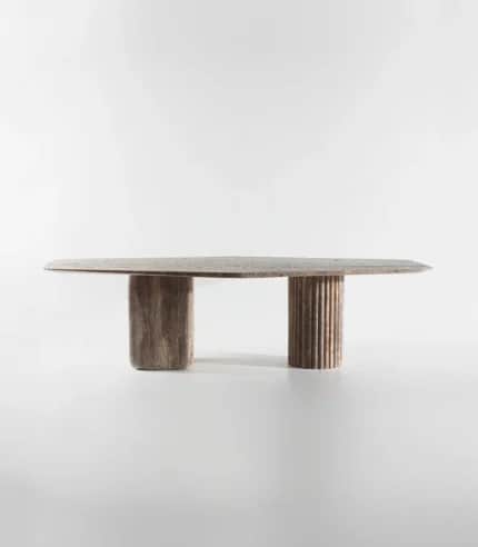 Archetypal Silver Travertino by Delara Studio