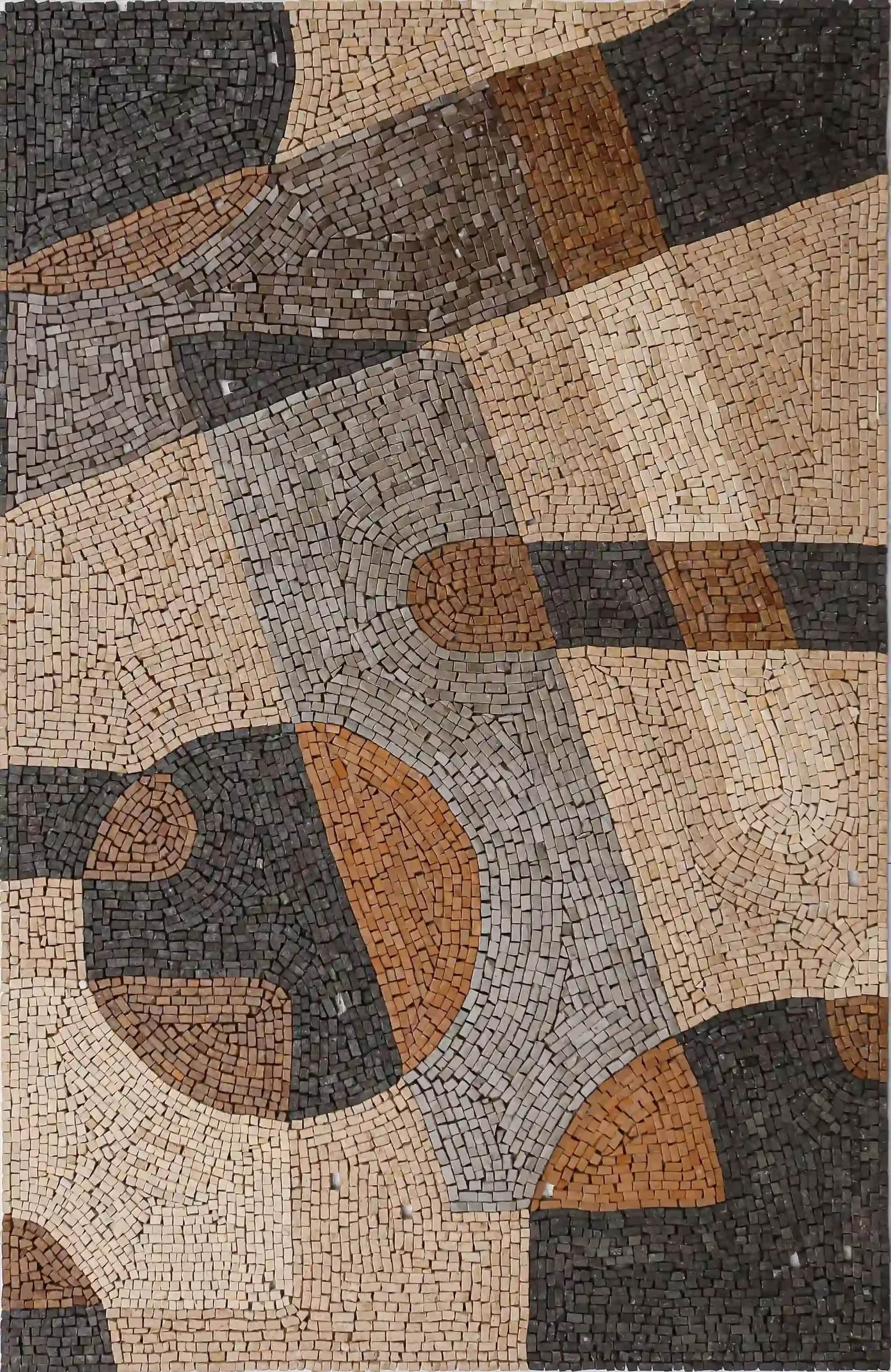 Attraction handmade marble mosaic (Abstract)
