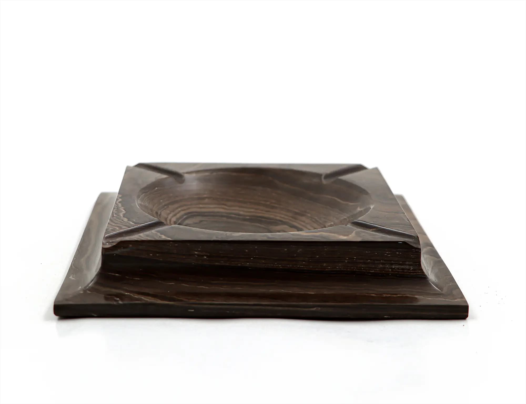 Quadrangle handmade marble ashtray