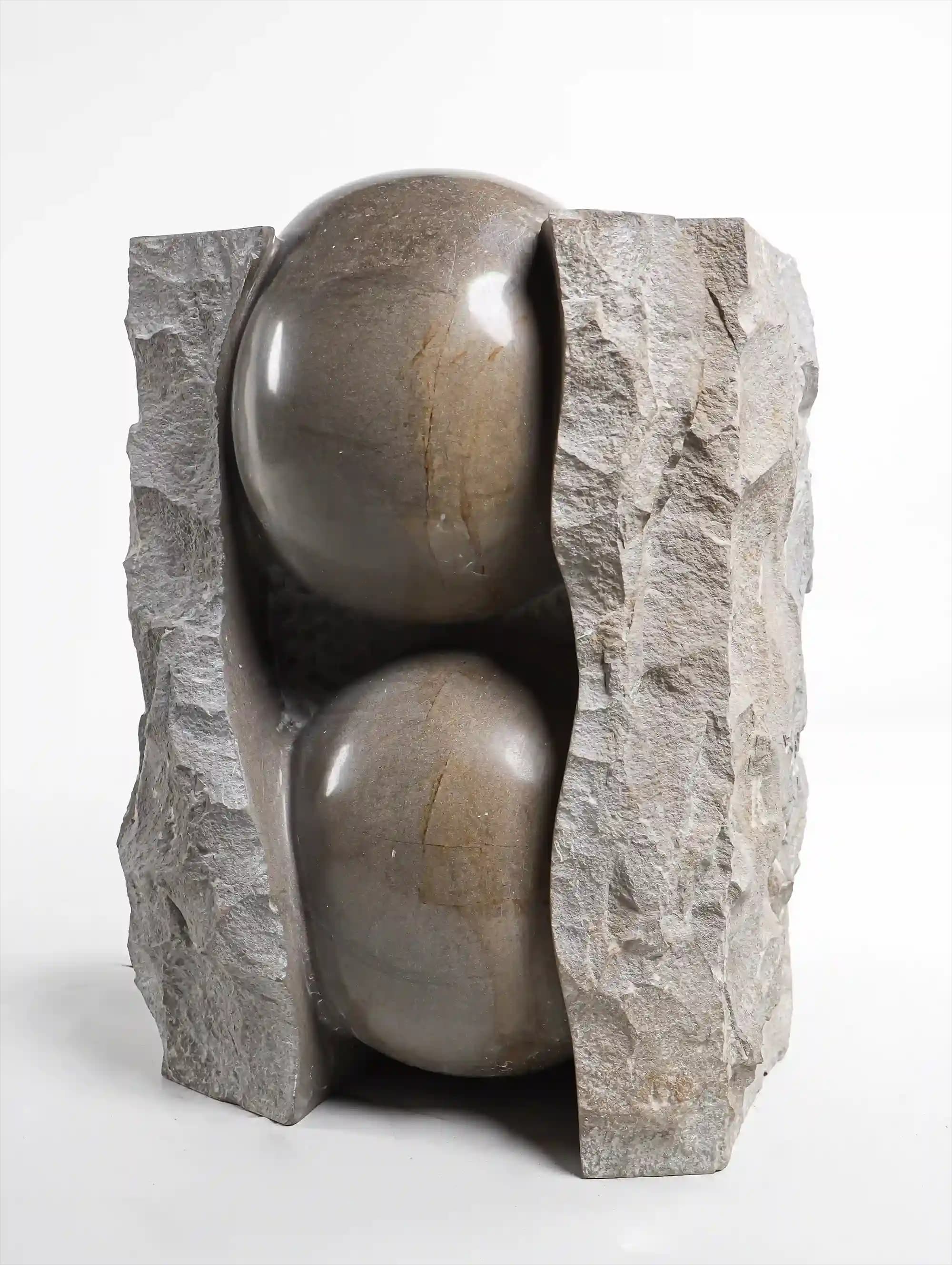 Fetus handmade marble sculpture