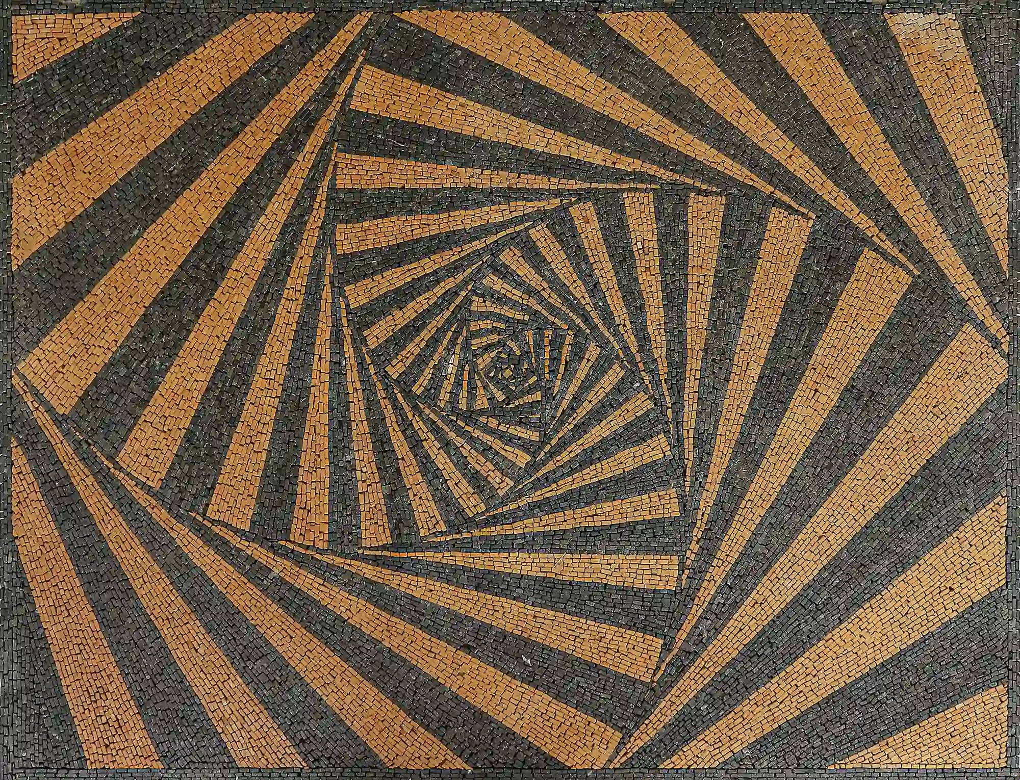 Hypnotized handmade marble mosaic (Abstract)