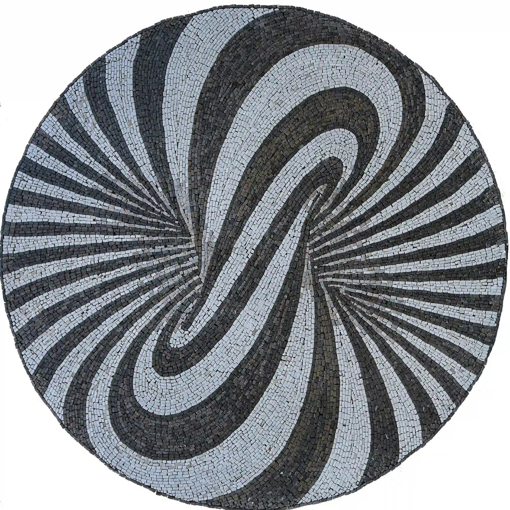 Illusion handmade marble mosaic (Abstract)