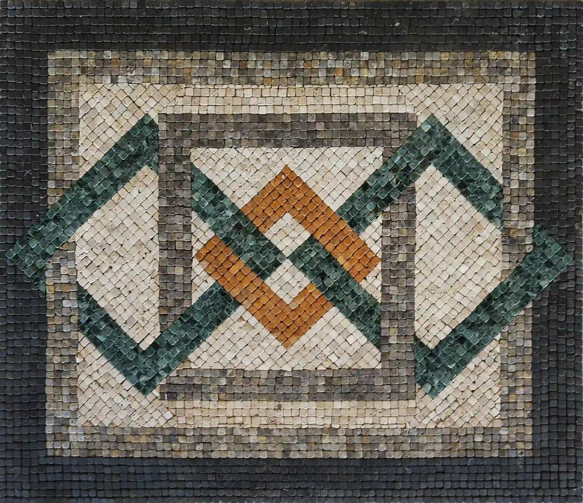 Out of the box handmade marble mosaic (Abstract)