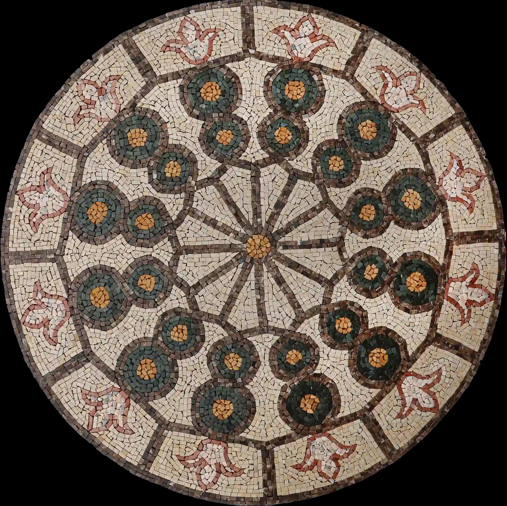 Vitória handmade marble mosaic (Compass)