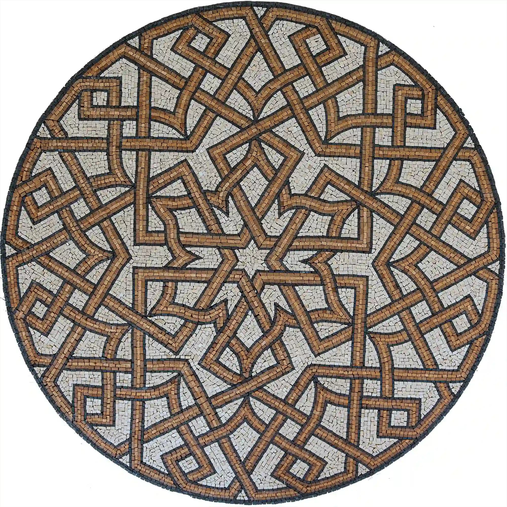Amira handmade marble mosaic (Geometric)