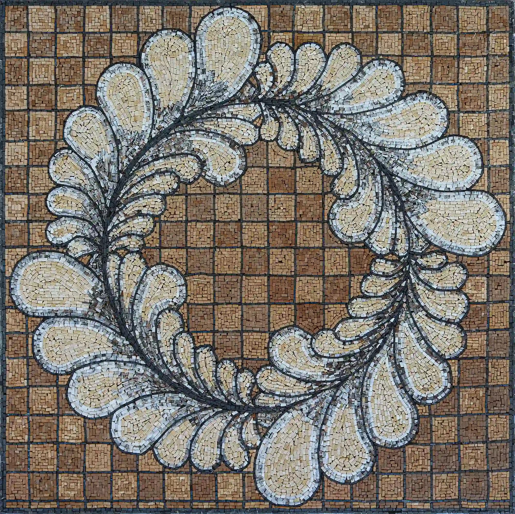 Halo handmade marble mosaic (Geometric)