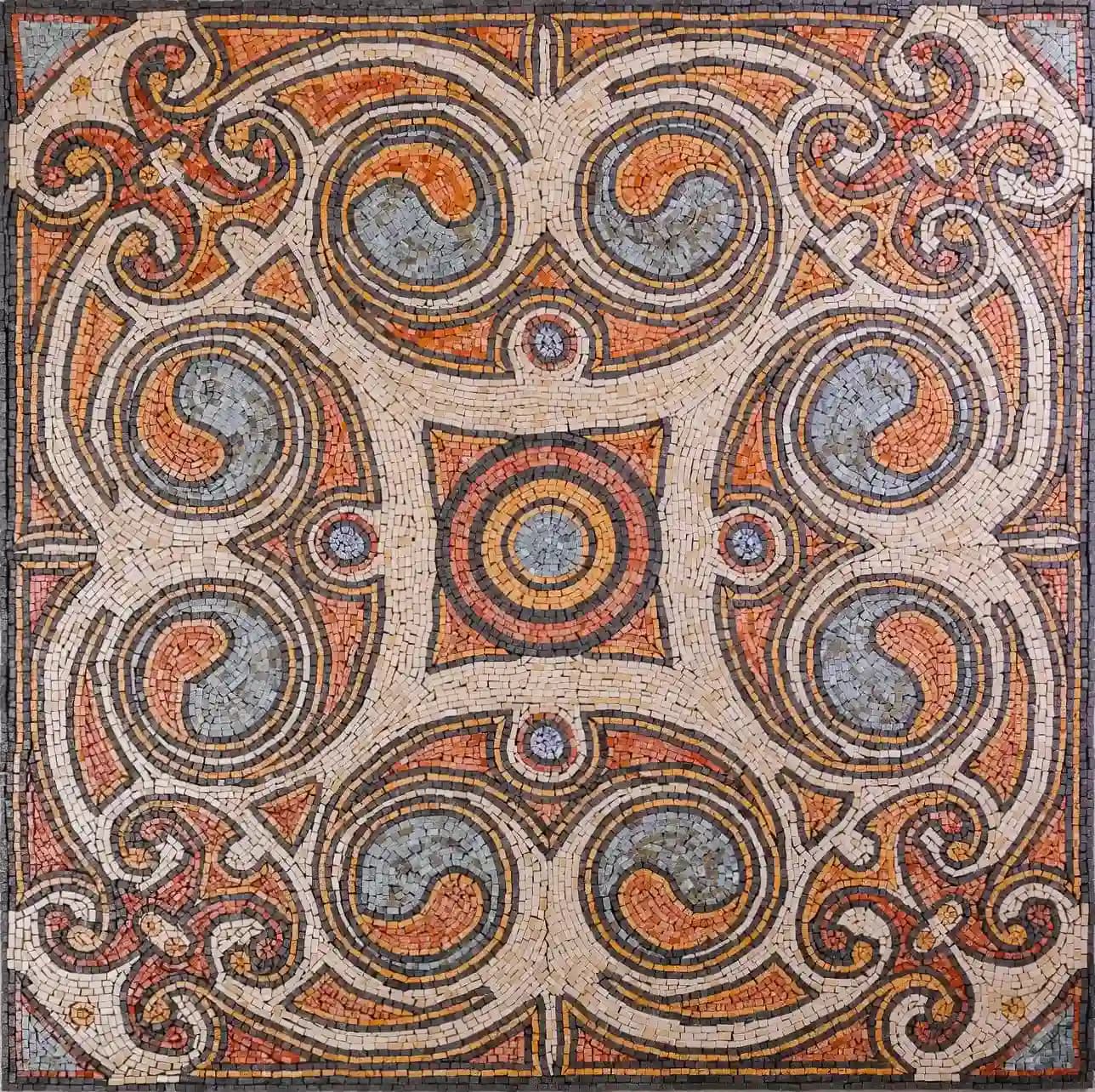 Kingdom handmade marble mosaic (Geometric)