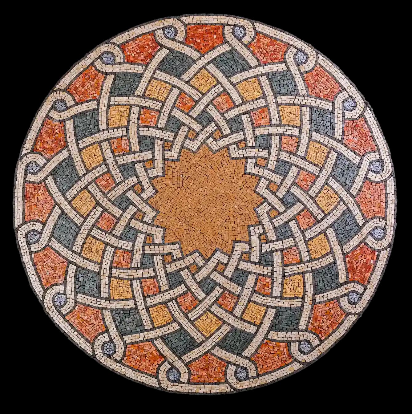 Sage 2 handmade marble mosaic (Geometric)
