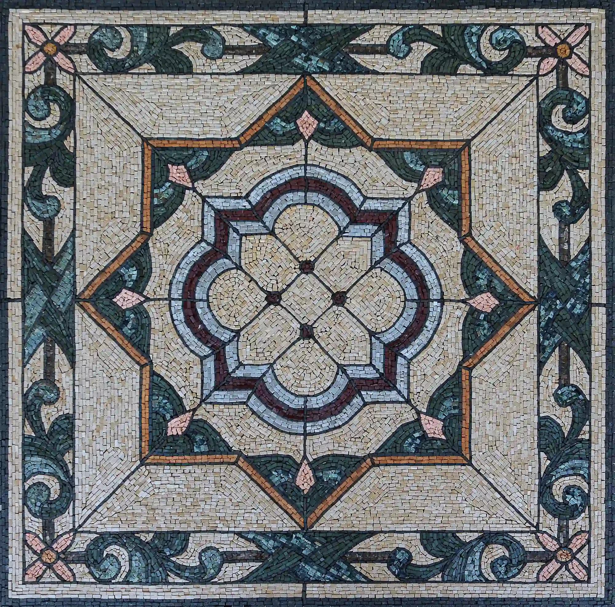 William handmade marble mosaic (Geometric)