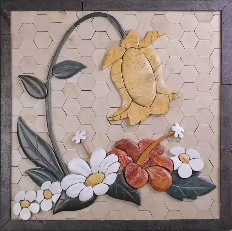 Blumen handmade marble mosaic (Nature)