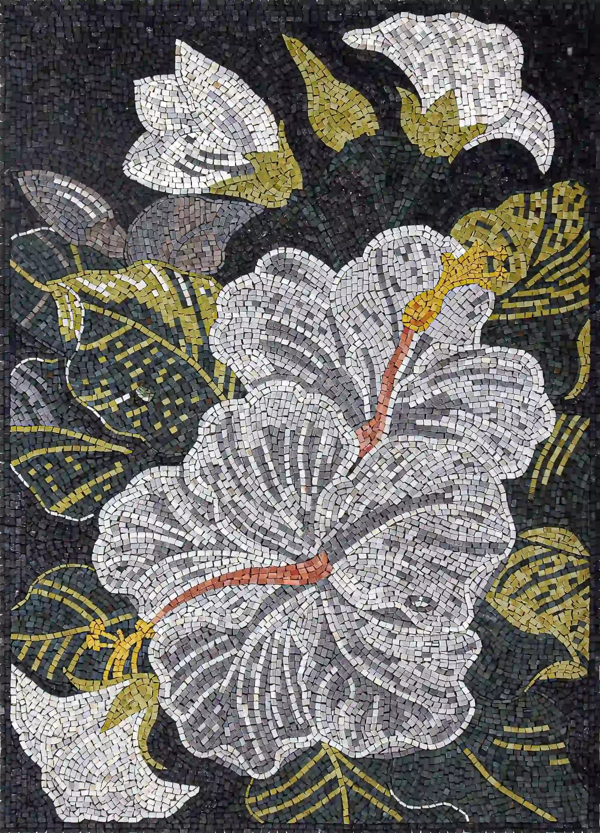 Efflorescence handmade marble mosaic (Nature)