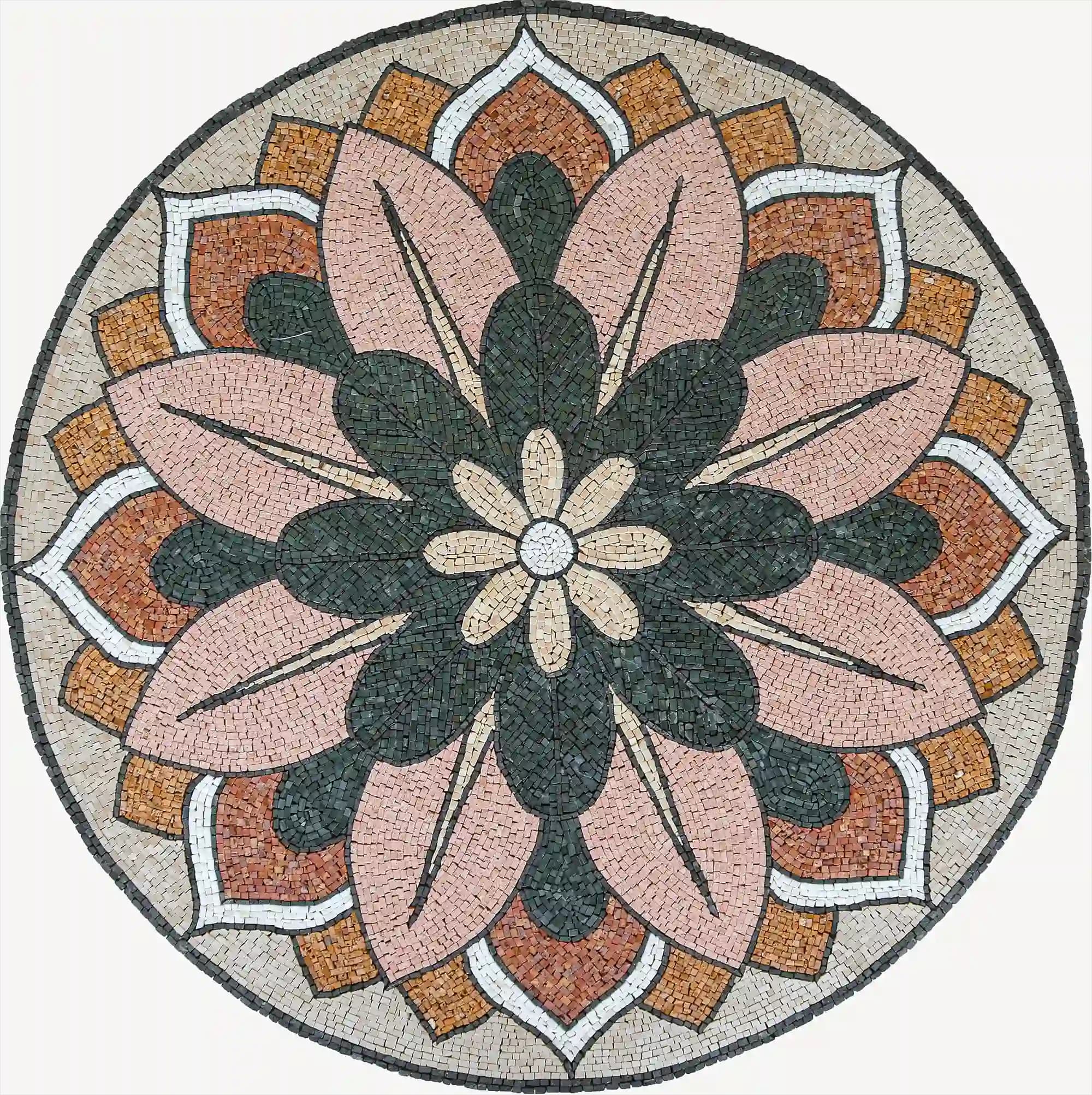 Jamila handmade marble mosaic (Nature)