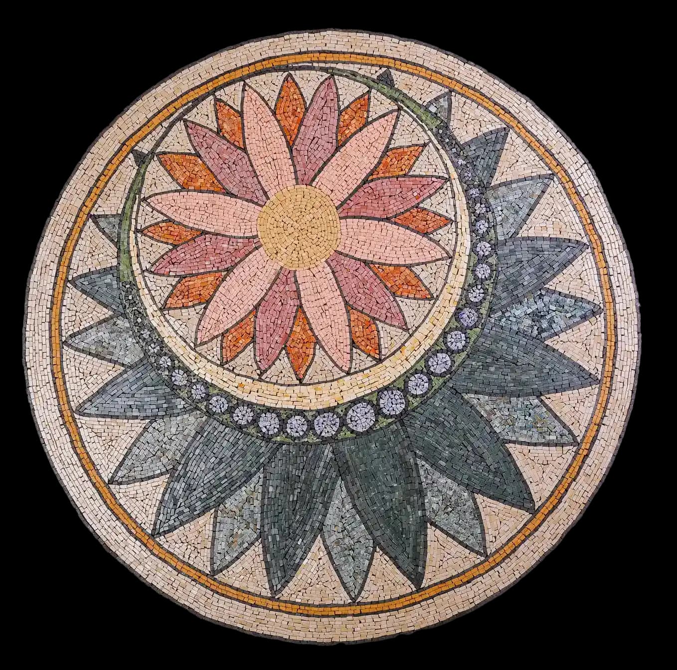 Qamar 2 handmade marble mosaic (Nature)