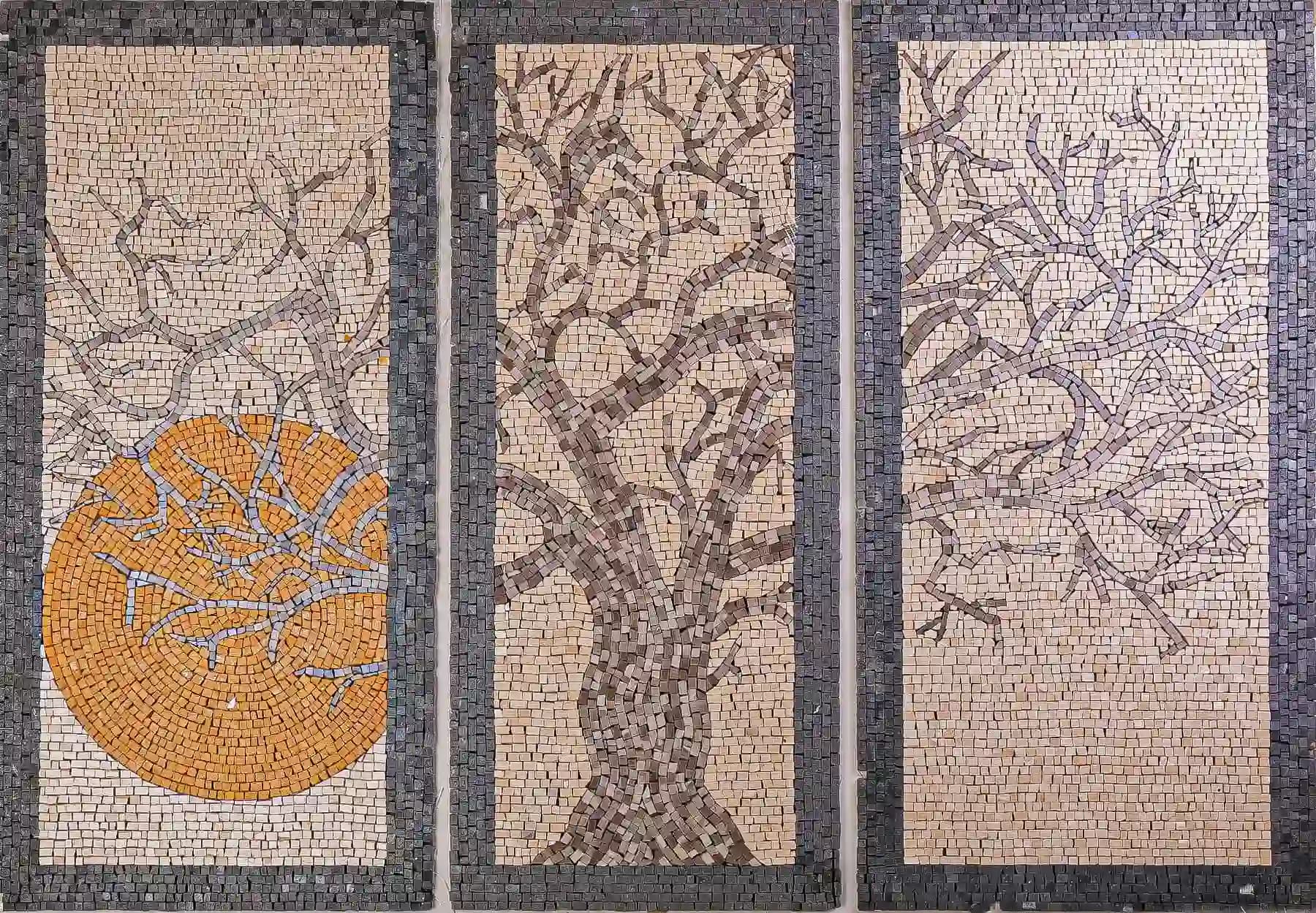 Sunset handmade marble mosaic (Nature)