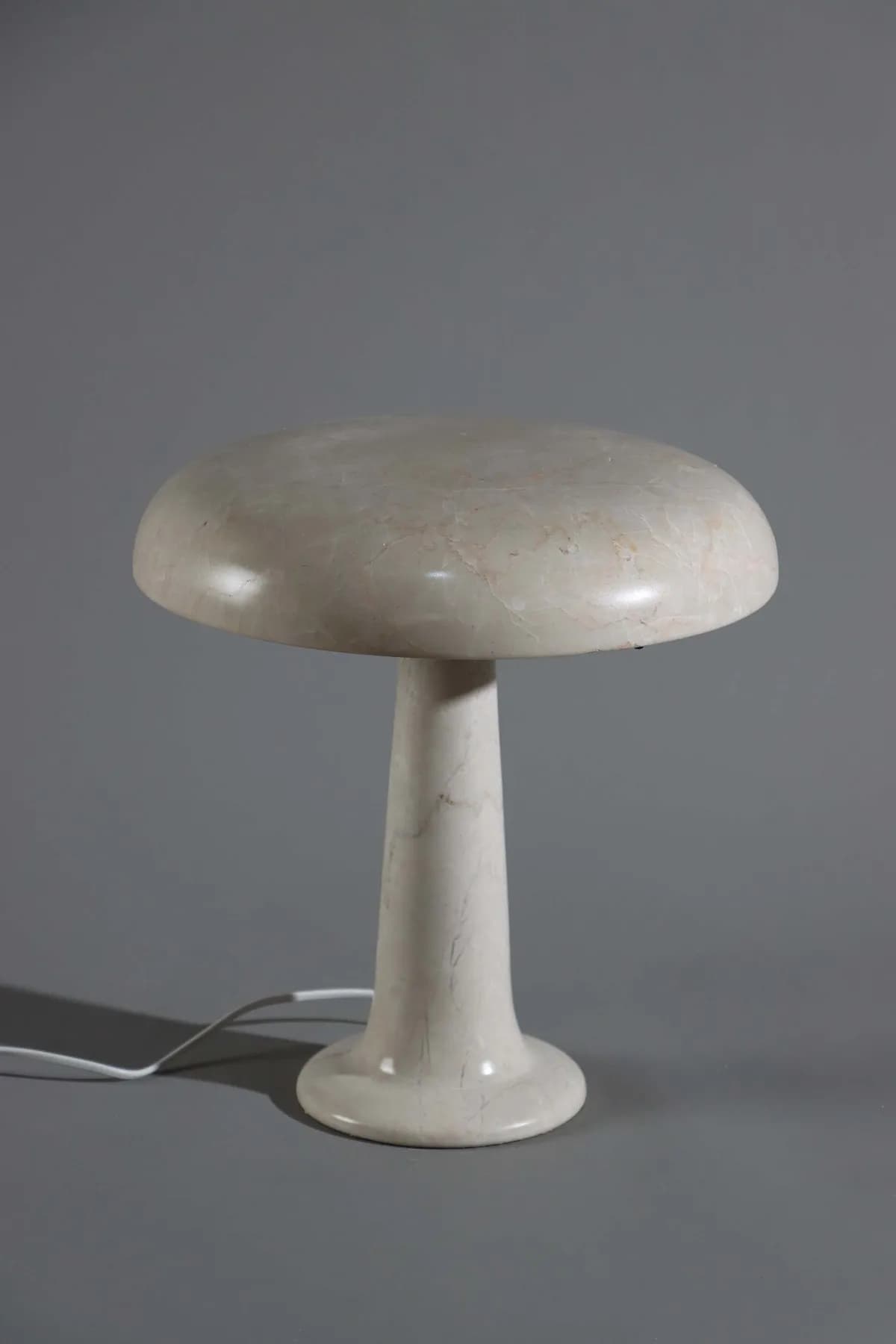 Kimberly marble table lamp in Pure Beige, view 2