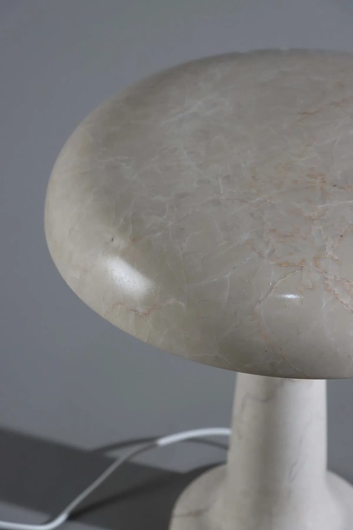 Kimberly marble table lamp in Pure Beige, view 3