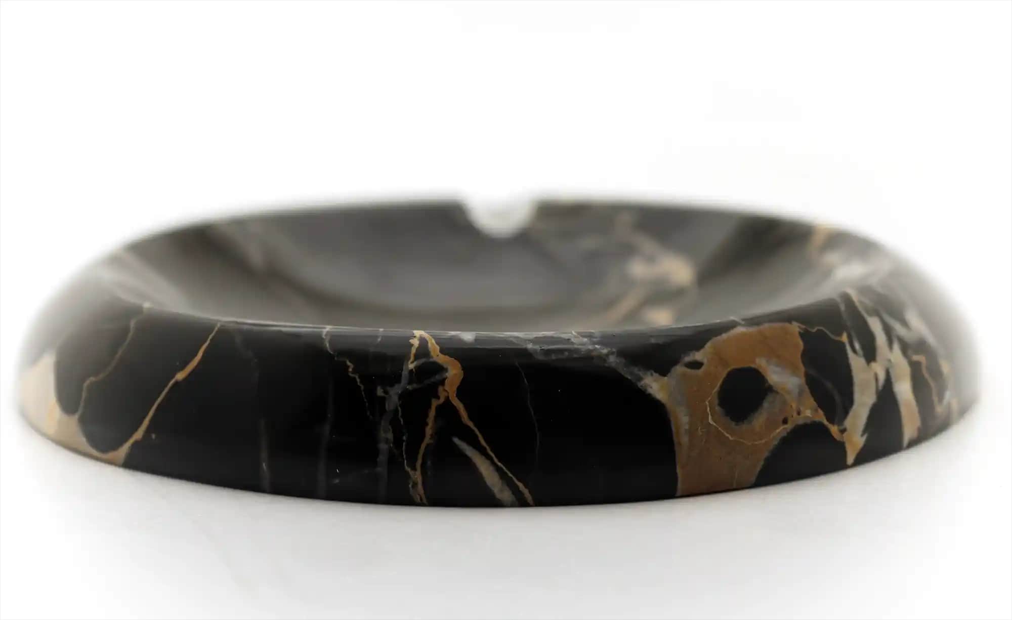 Black Drop handmade marble ashtray
