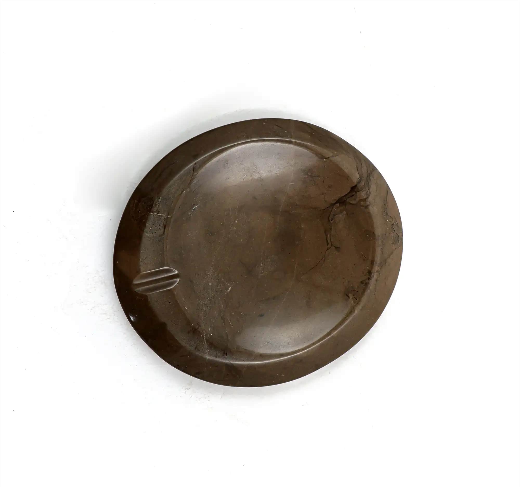 Chestnut handmade marble ashtray