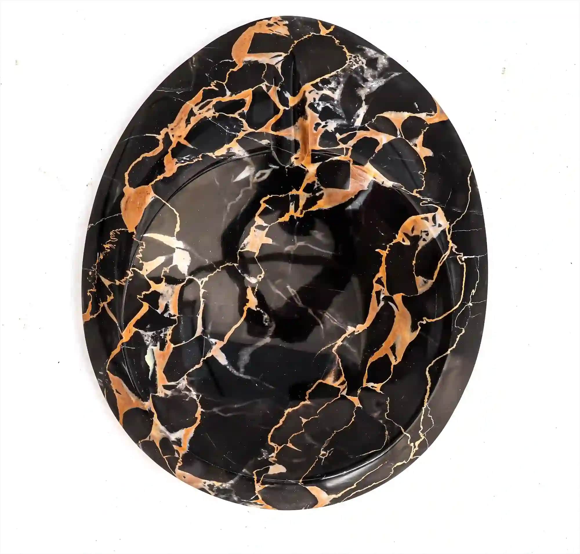Gold Tempest handmade marble ashtray