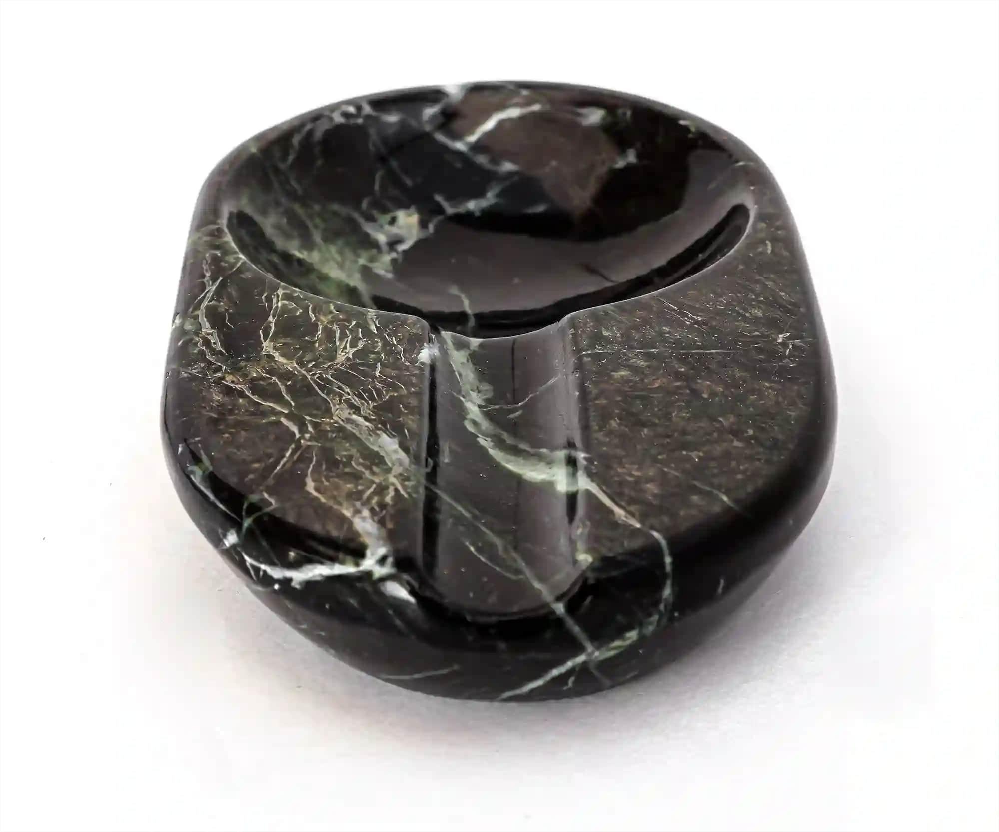 The Green Swan handmade marble ashtray