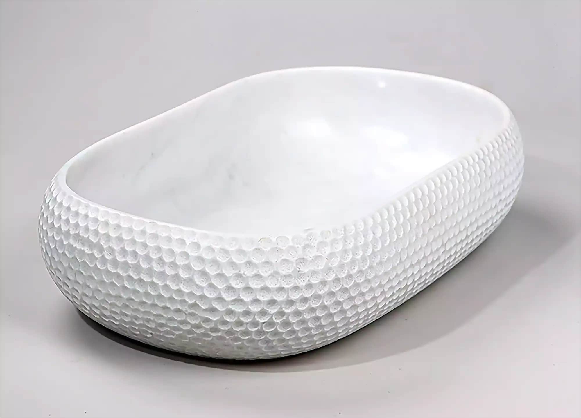 Elsa handmade marble decorative bowl