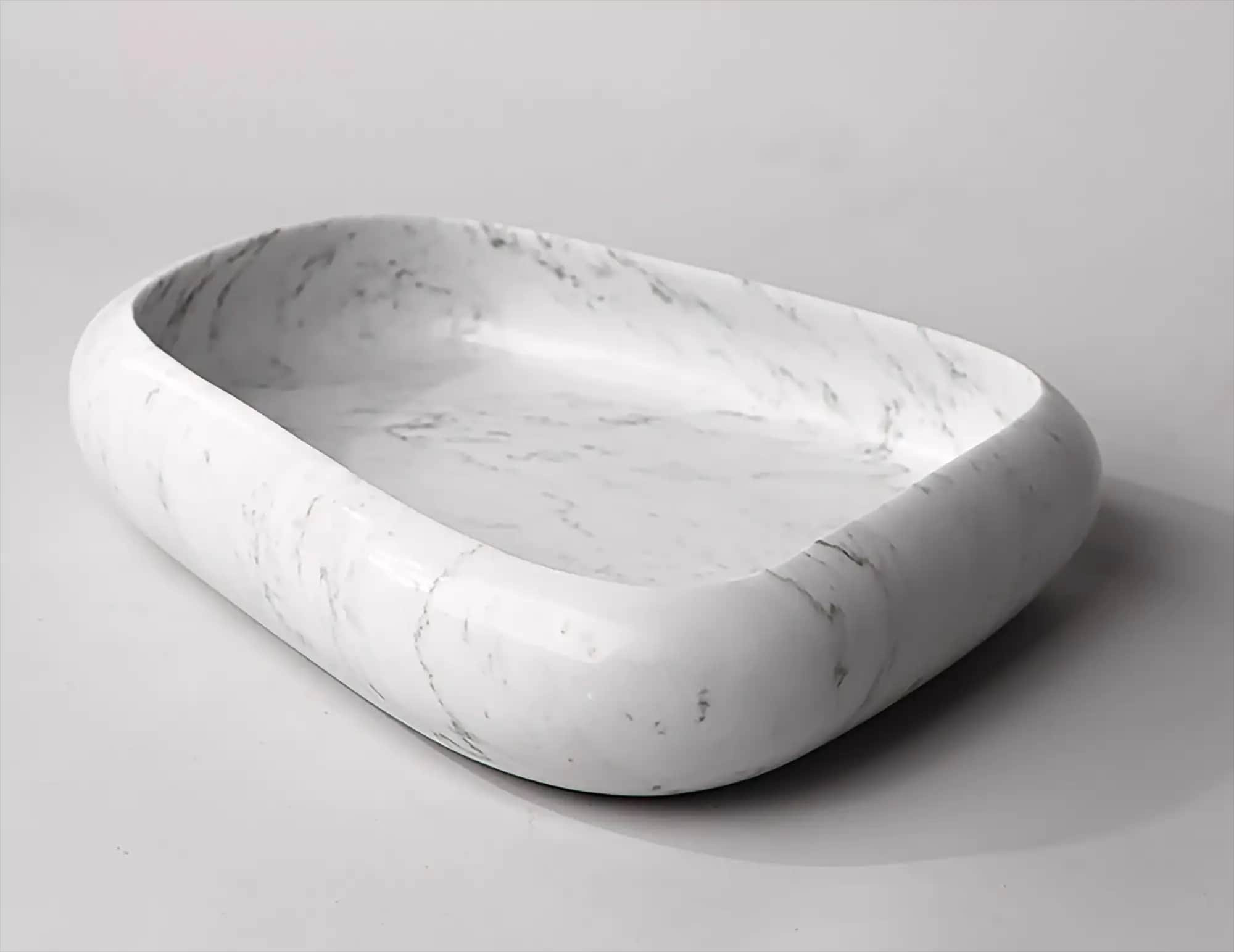 Lisa handmade marble decorative bowl
