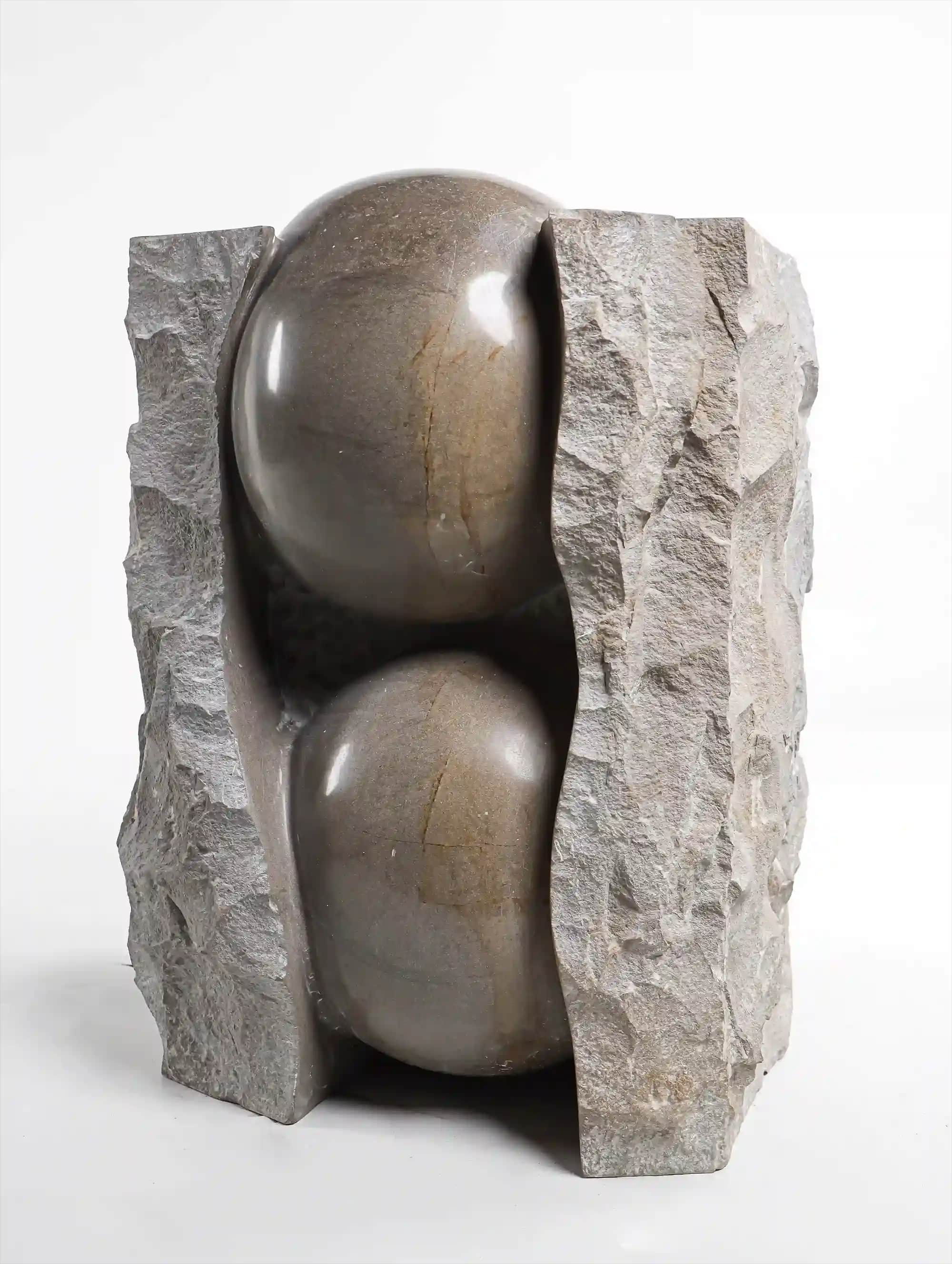 Fetus handmade marble sculpture