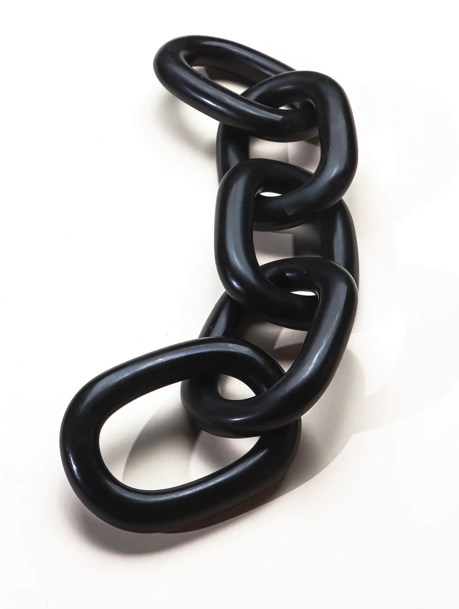 The Black Chain handmade marble sculpture