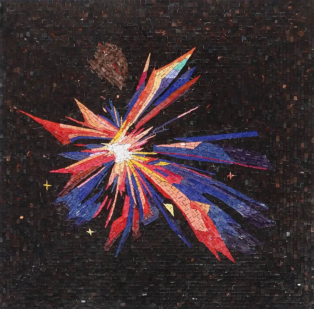 Shooting Star – Mosaic Designs handmade marble mosaic (Abstract)
