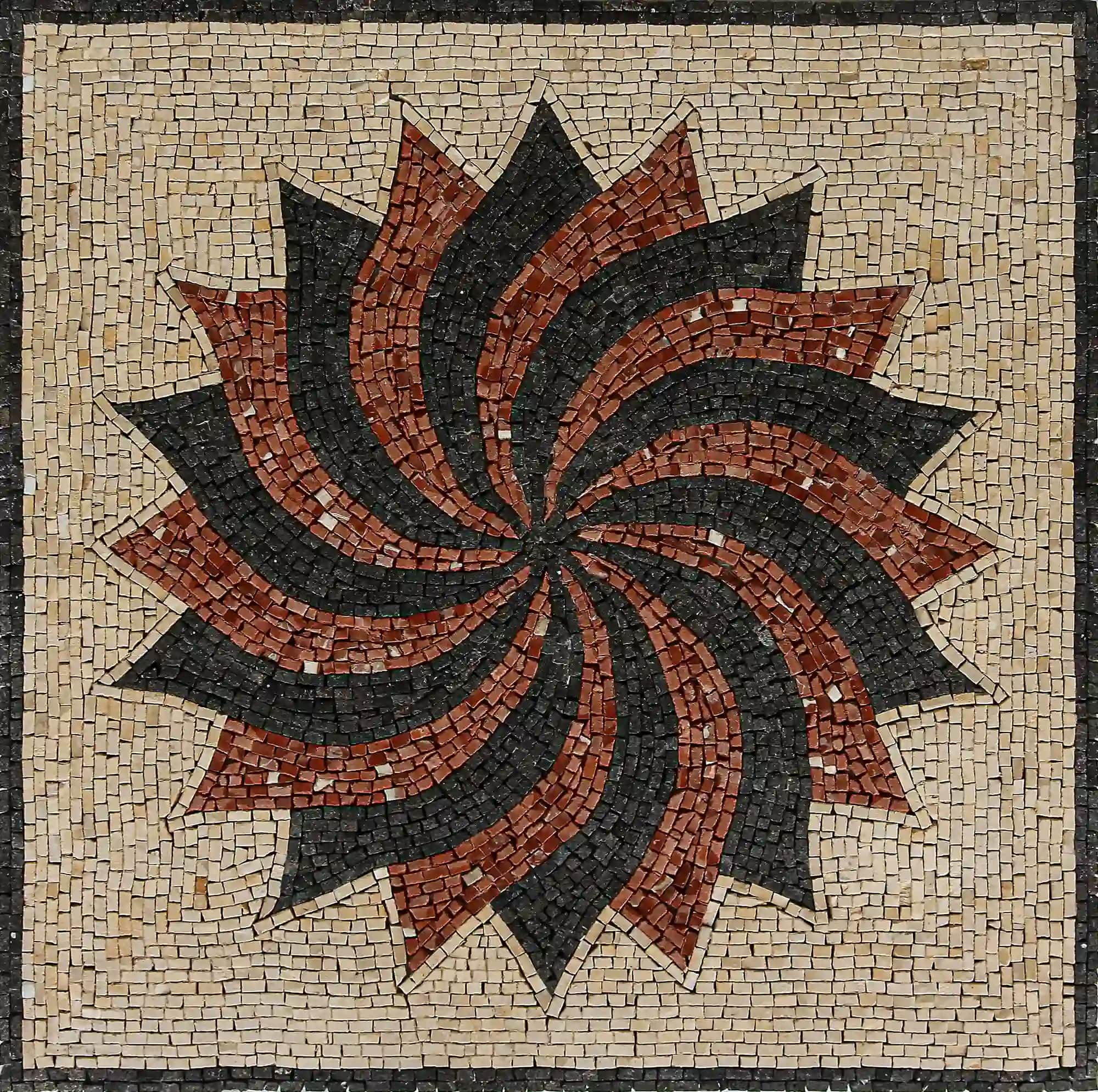 La Vue de L’arc de Triomphe 2 handmade marble mosaic (Compass)